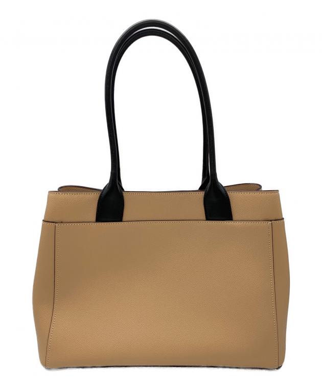 COACH トートバッグ ベージュ ブラック 中古・古着通販】COACH (コーチ) トートバッグ ベージュ｜ブランド