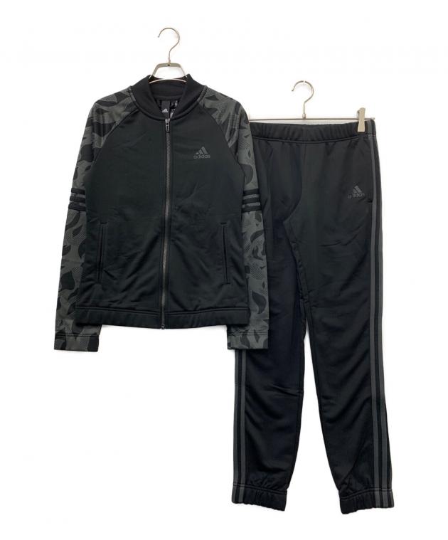 ほぼ未使用　 ジャージセット 中古・古着通販】adidas (アディダス) セットアップジャージ ブラック