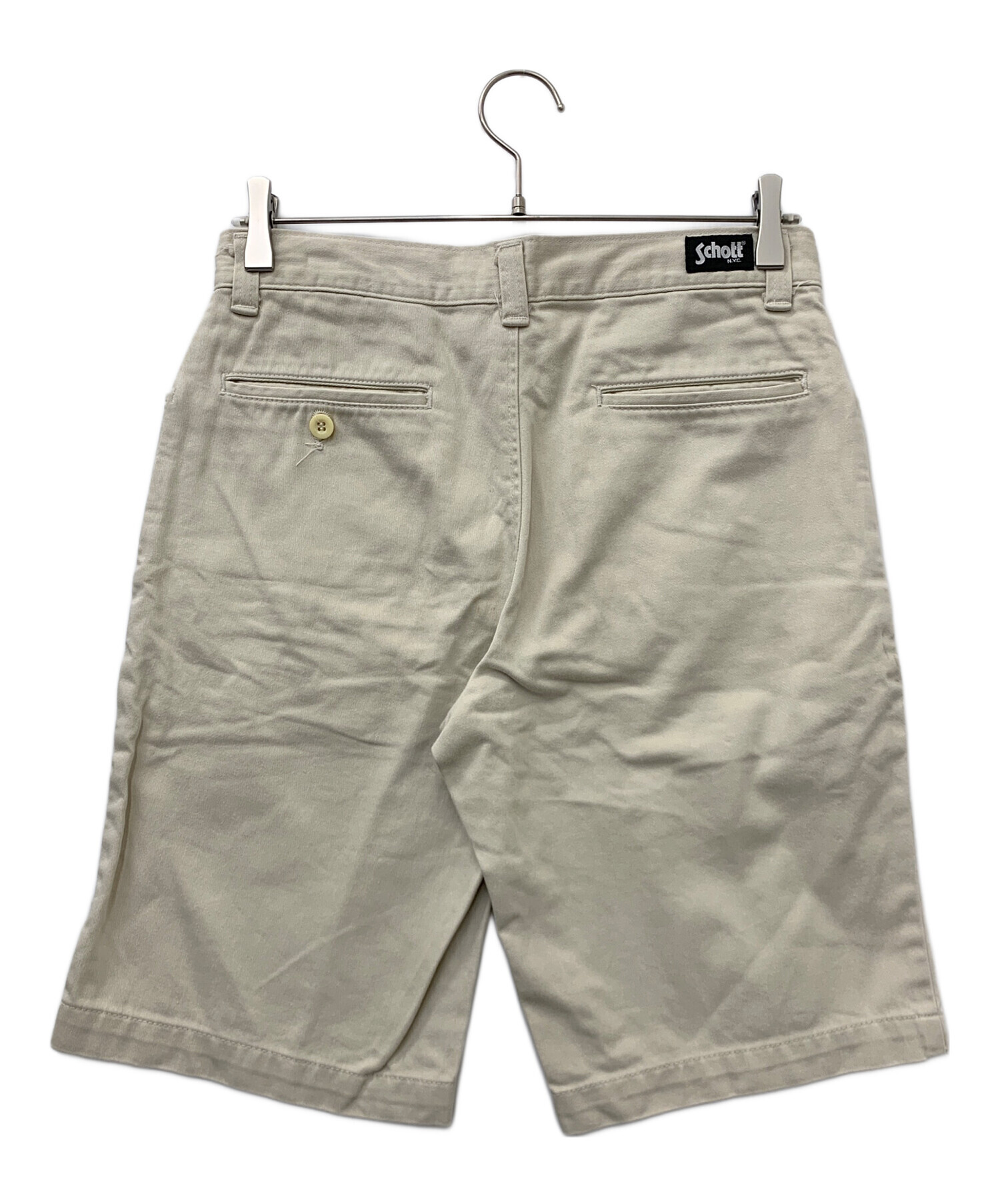 中古・古着通販】Schott (ショット) ハーフパンツ ホワイト サイズ:W76