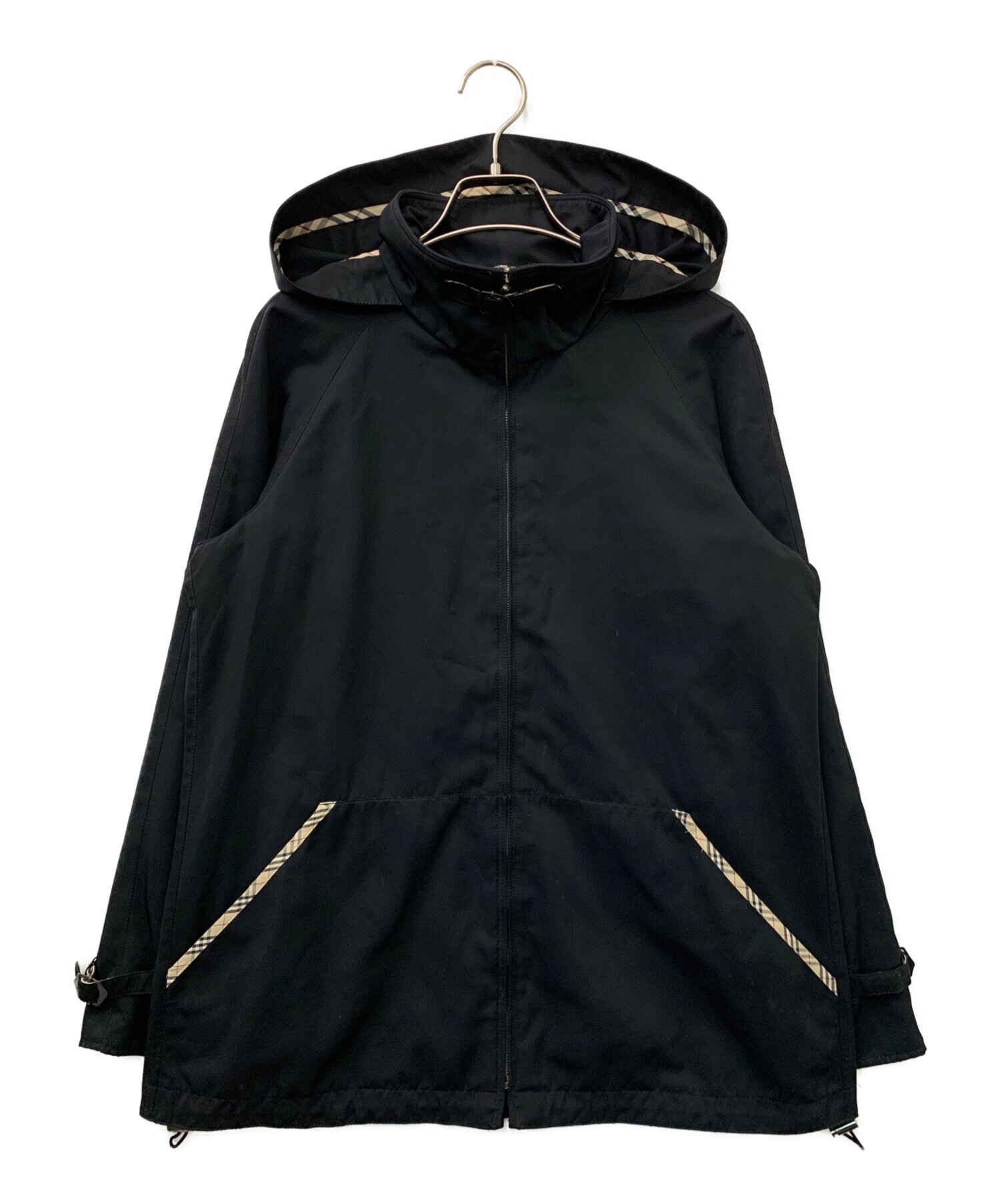 バーバリーロンドン　コットン　ブラックL フード　インナー取外し可能　三陽商会 中古・古着通販】BURBERRY LONDON (バーバリーロンドン) フード付