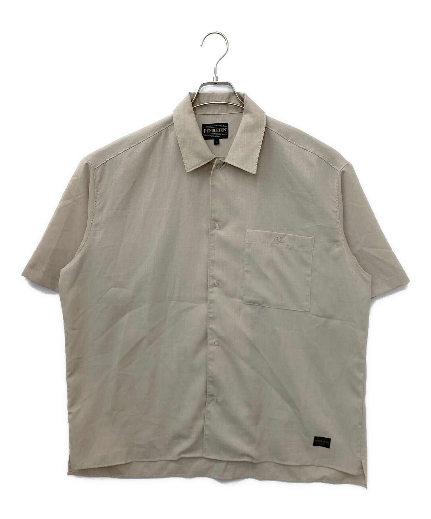 中古・古着通販】PENDLETON (ペンドルトン) 半袖シャツ ベージュ 