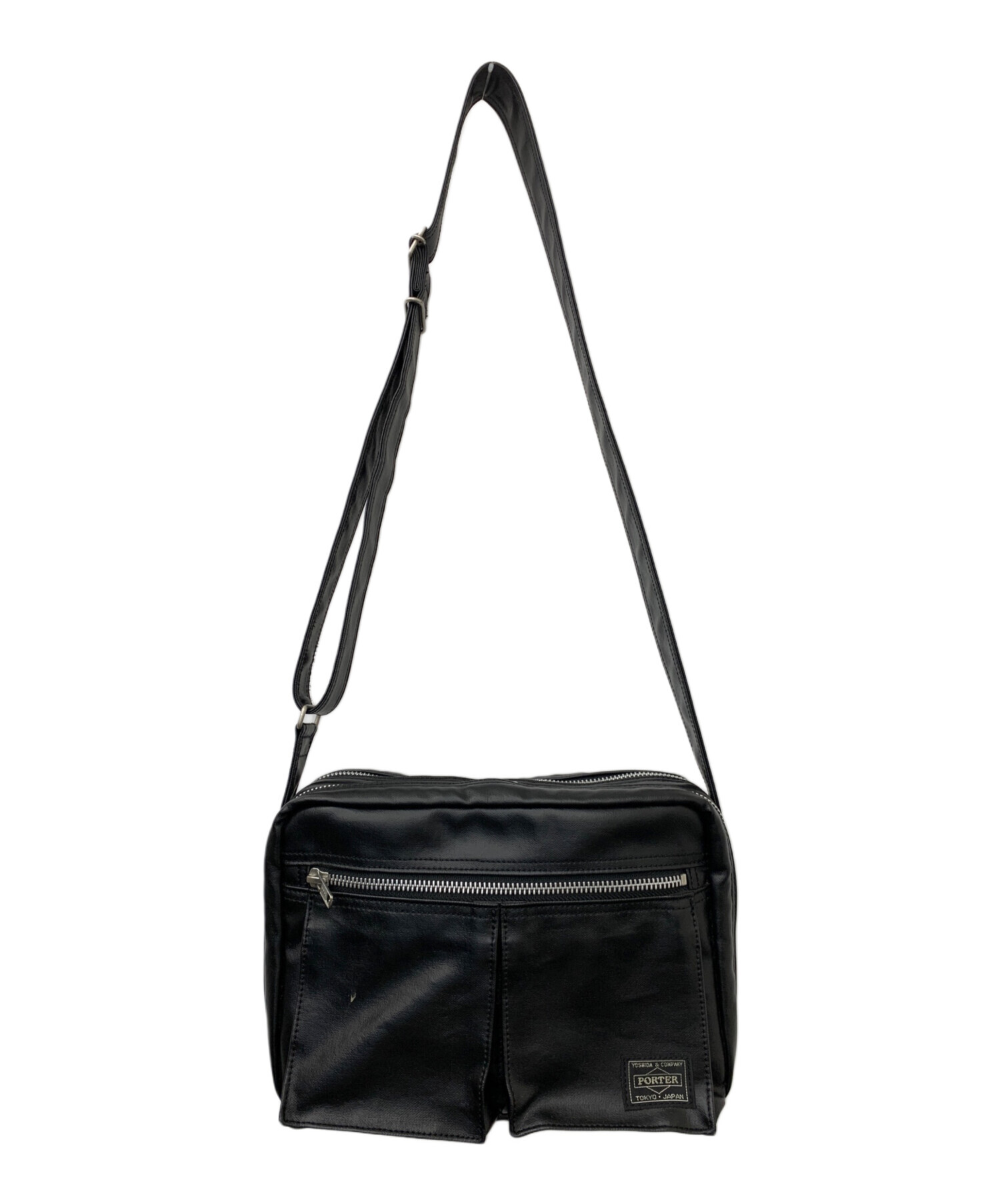 中古・古着通販】PORTER (ポーター) ショルダーバッグ ブラック