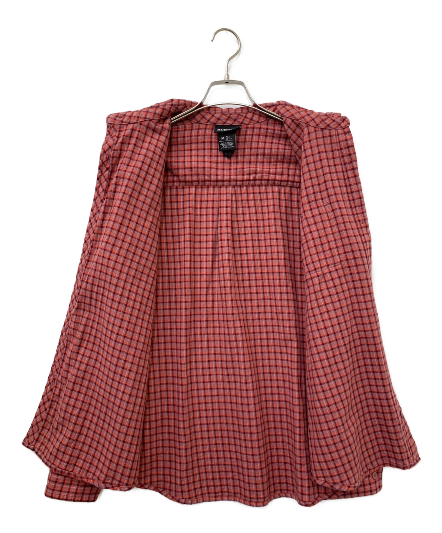 中古・古着通販】BURTON (バートン) チェックシャツ レッド サイズ:L
