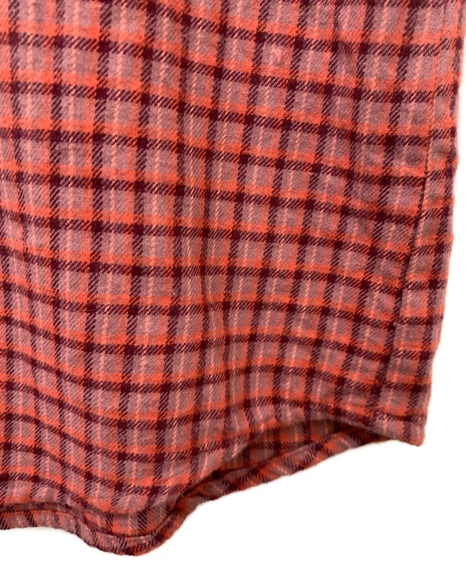 中古・古着通販】BURTON (バートン) チェックシャツ レッド サイズ:L