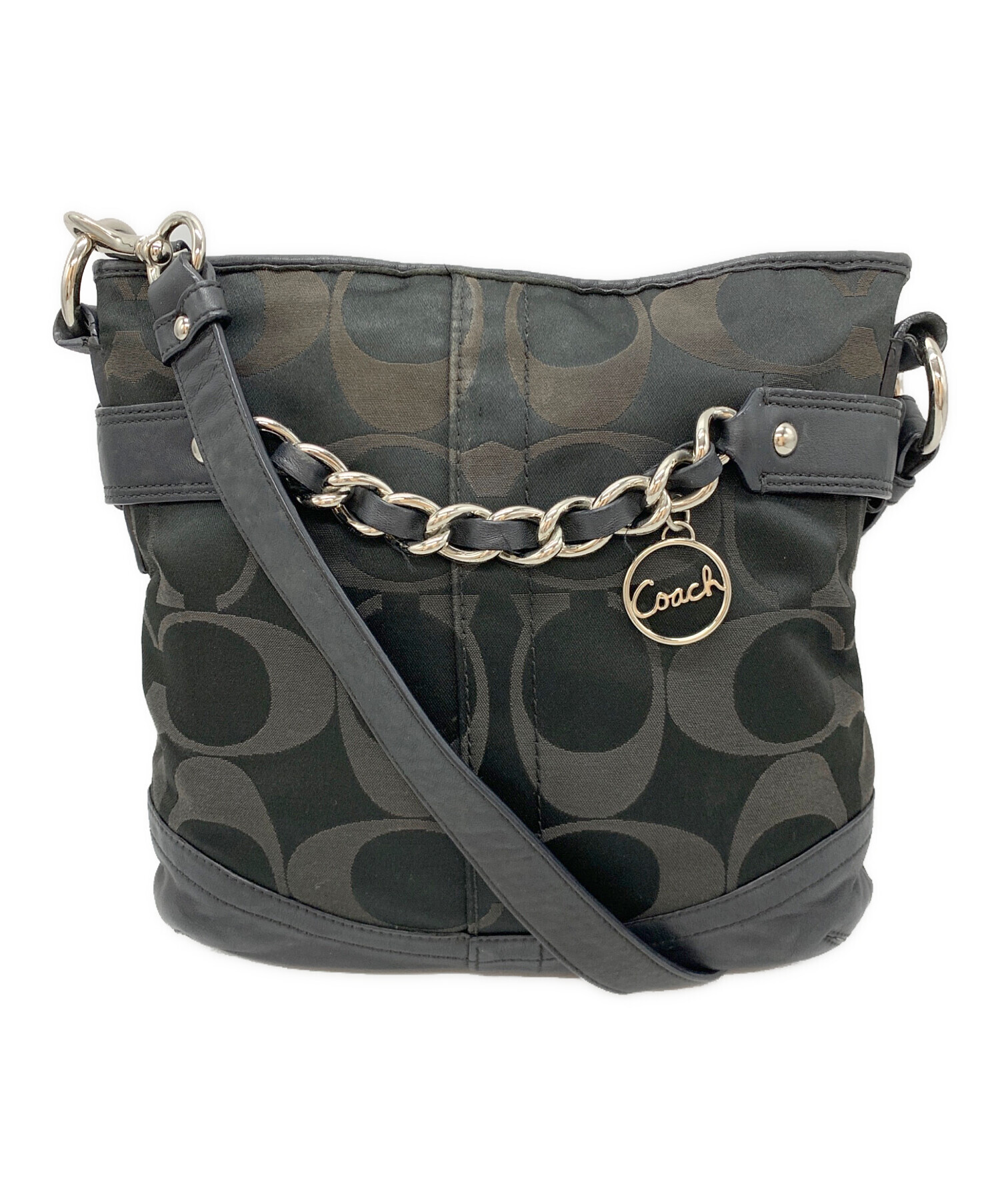 【未使用】コーチショルダーバック 中古・古着通販】COACH (コーチ) ショルダーバッグ ブラック｜ブランド
