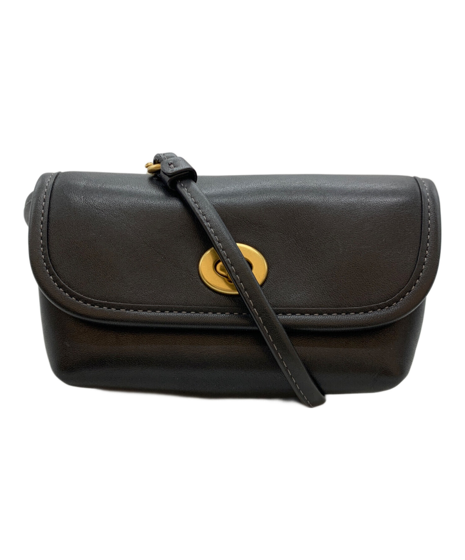 中古・古着通販】COACH (コーチ) ショルダーポーチ ブラック｜ブランド 