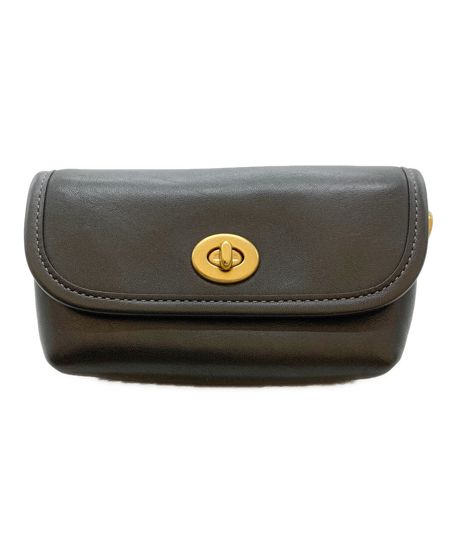 中古・古着通販】COACH (コーチ) ショルダーポーチ ブラック｜ブランド 