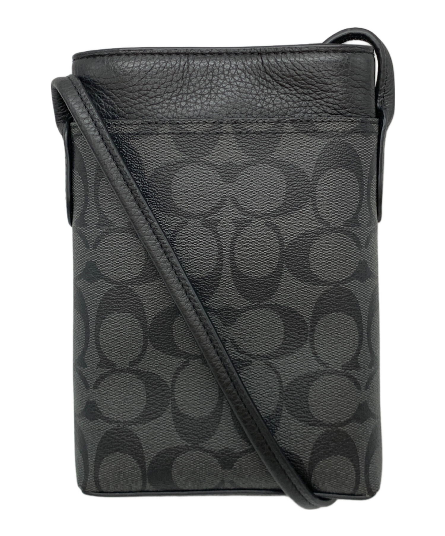 未使用！COACH ブラック ショルダーバッグ 中古・古着通販】COACH (コーチ) ショルダーバッグ ブラック｜ブランド
