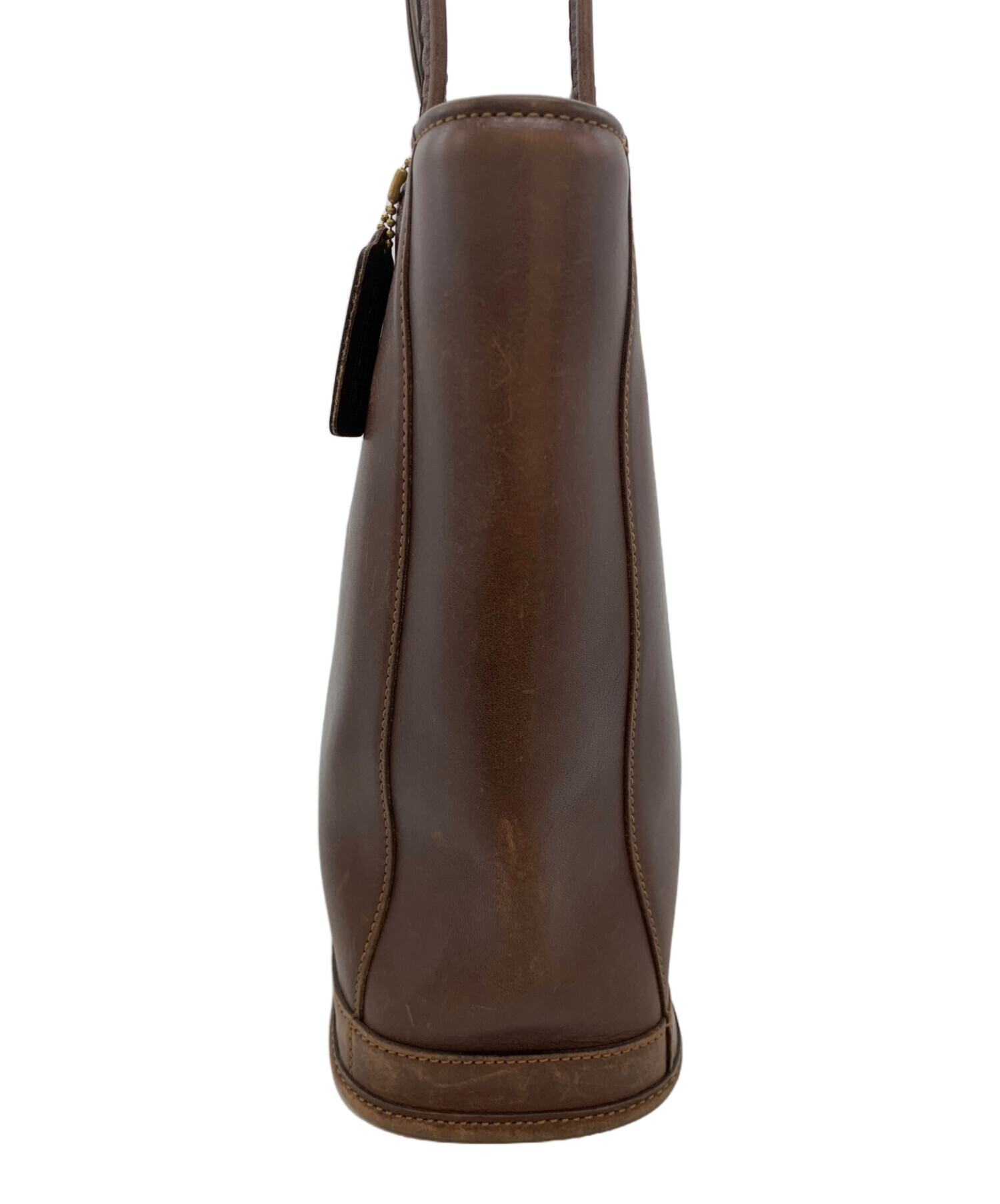COACH トートバッグ ブラウン 未使用 中古・古着通販】COACH (コーチ) レザートートバッグ ブラウン