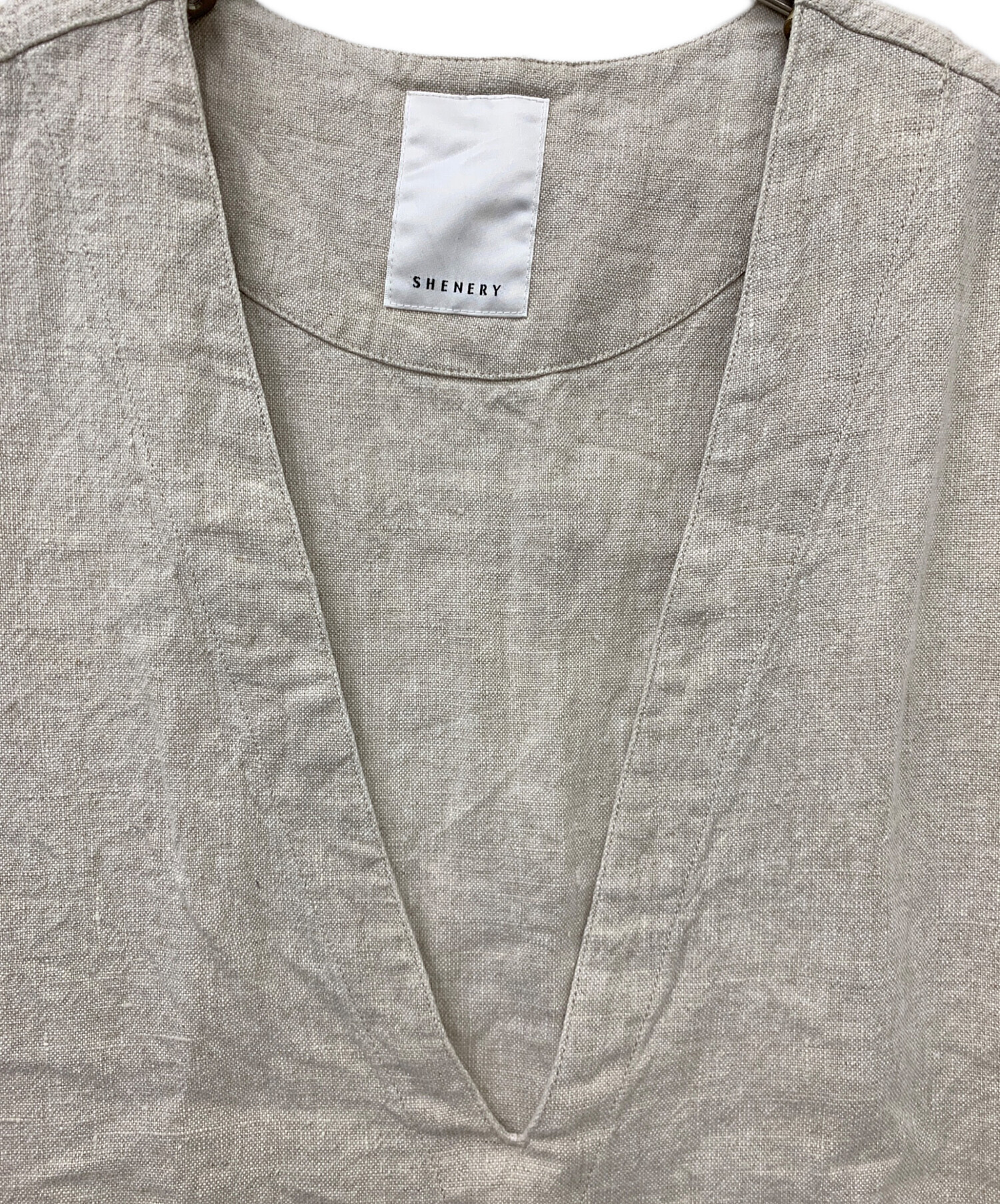 中古・古着通販】SHENERY (シーナリー) リネンカットオフプルオーバー
