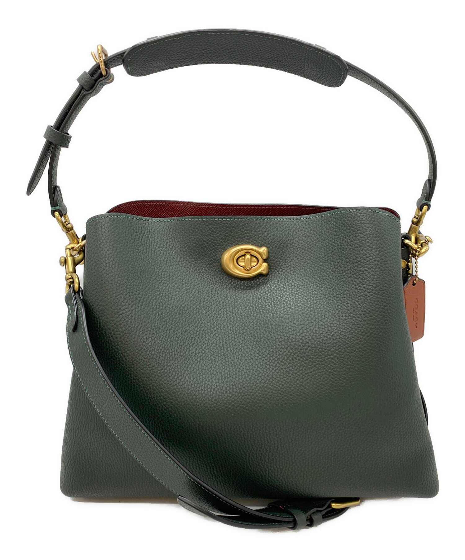 【新品未使用】コーチCOACH 2Way ウィロウ ショルダー 斜めがけ バッグ 中古・古着通販】COACH (コーチ) ウィロウ ショルダーバッグ グリーン