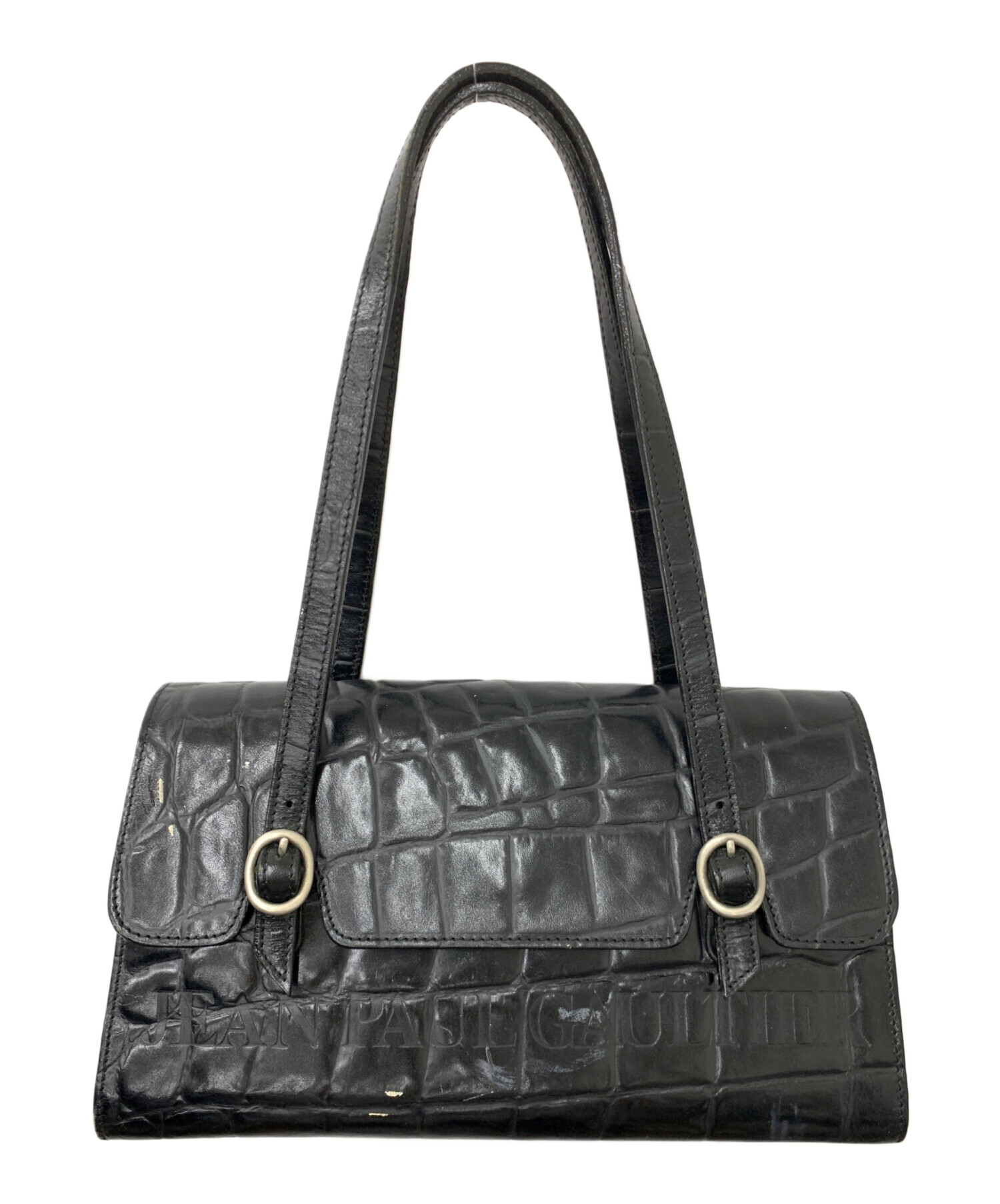 Jean Paul GAULTIER ハンドバッグ 2way クロコ型押し 中古・古着通販】Jean Paul GAULTIER (ジャンポールゴルチェ) クロコ型