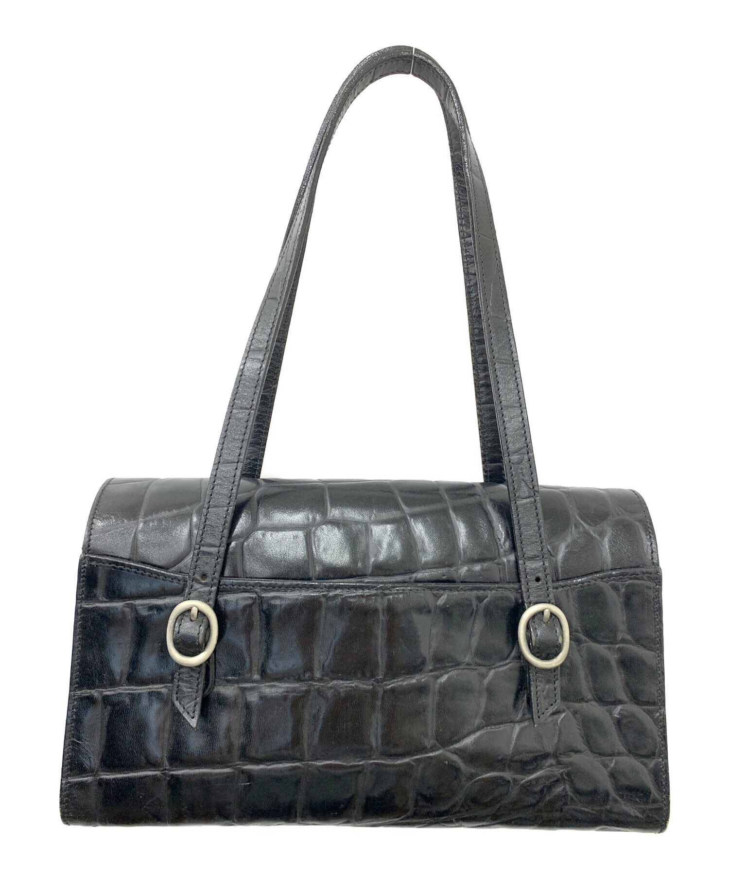廃盤 希少品 格安Jean Paul Gaultier ブラック型押し バッグ 中古・古着通販】Jean Paul GAULTIER (ジャンポールゴルチェ) クロコ型