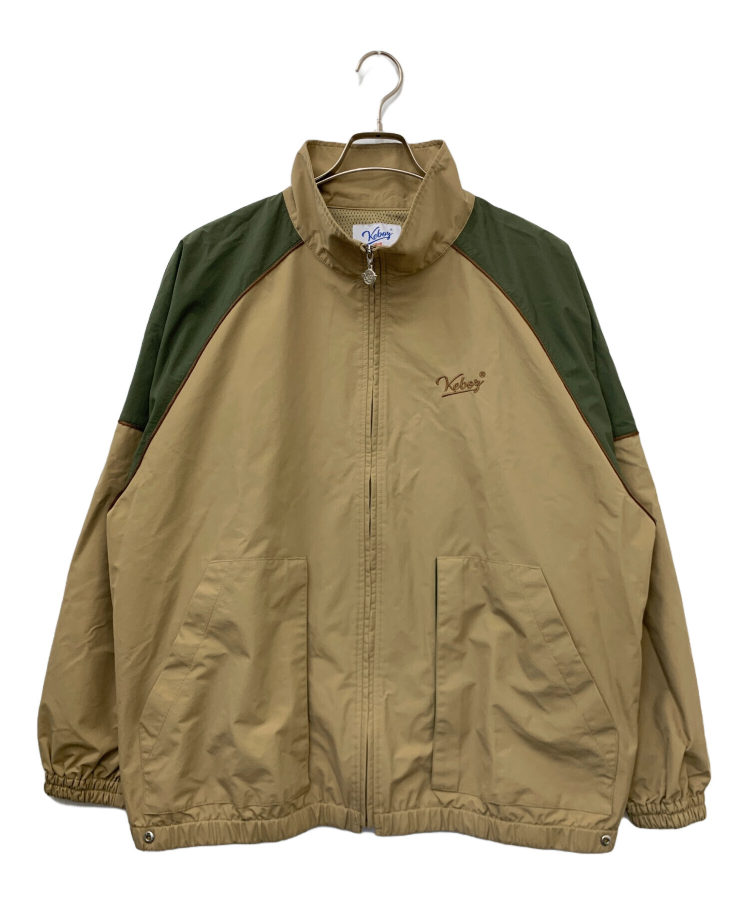 中古・古着通販】KEBOZ (ケボズ) 切替ジャケット ブラウン×グリーン