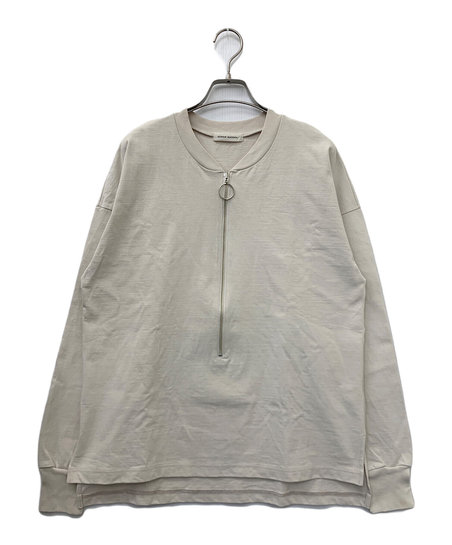 美品 AEWEN MATOPH イウエンマトフ フロントリボン Vネック スリーブ 