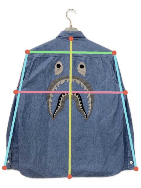 A BATHING APE アベイシングエイプ/長袖シャツ/AST8047/Bランク/64【中古】 中古・古着通販】A BATHING APE (アベイシングエイプ) 長袖シャツ