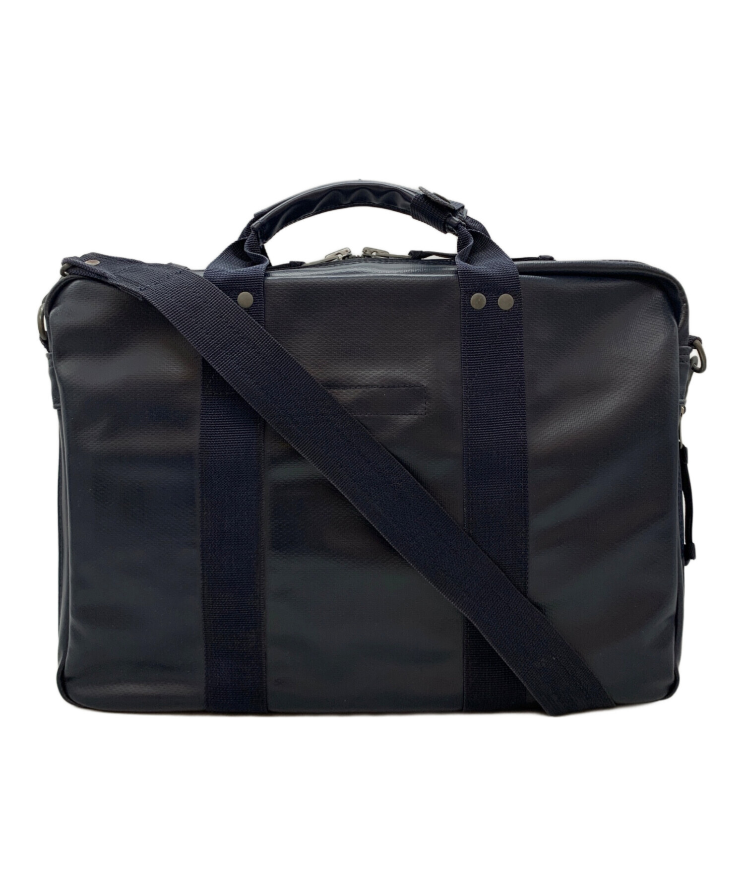 LUGGAGE LABEL ラゲッジレーベル 2way ブリーフケース ネイビー 中古・古着通販】LUGGAGE LABEL (ラゲッジ レーベル) 2WAYブリーフ