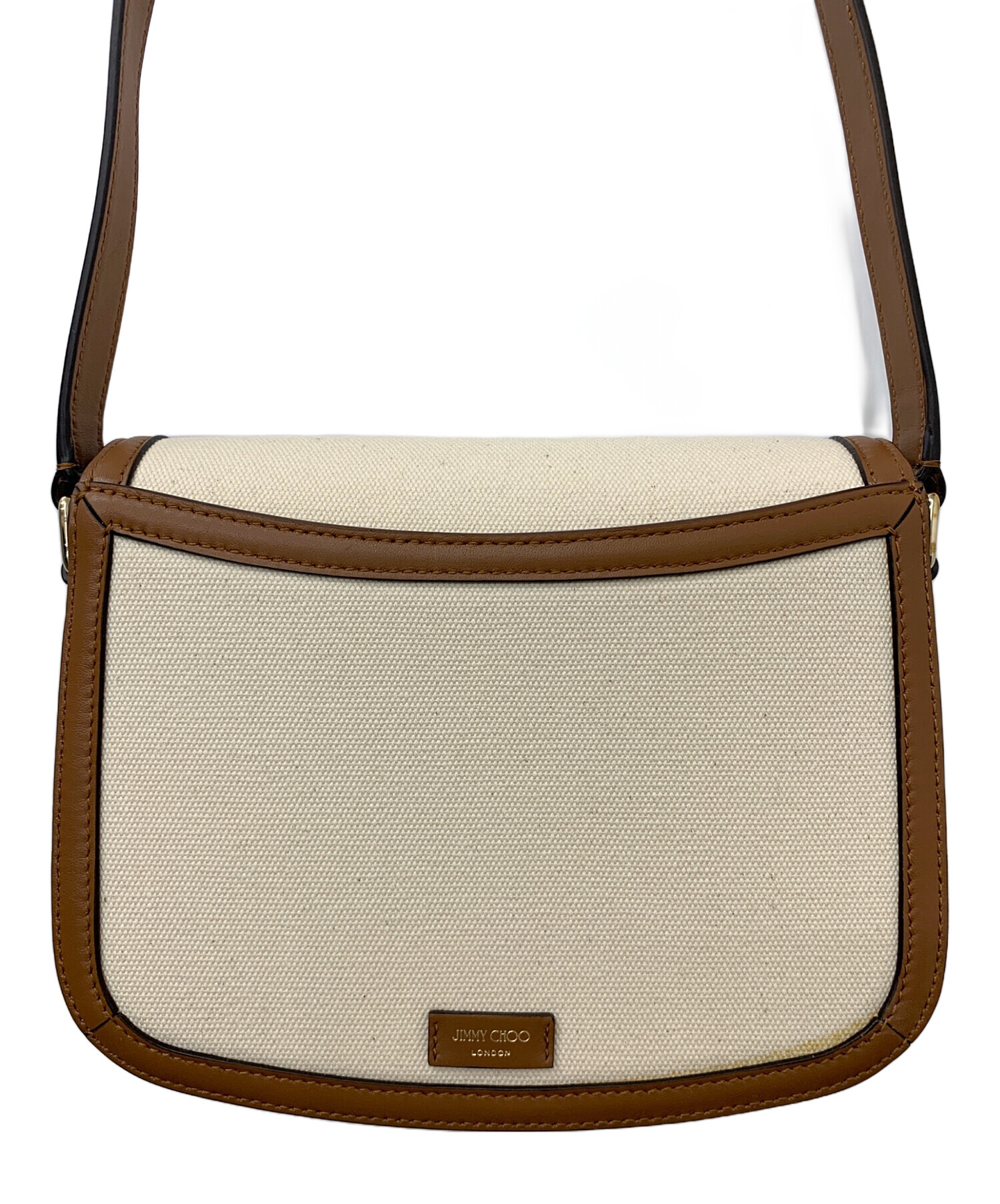 中古・古着通販】JIMMY CHOO (ジミーチュウ) JC Satchel M アイボリー 
