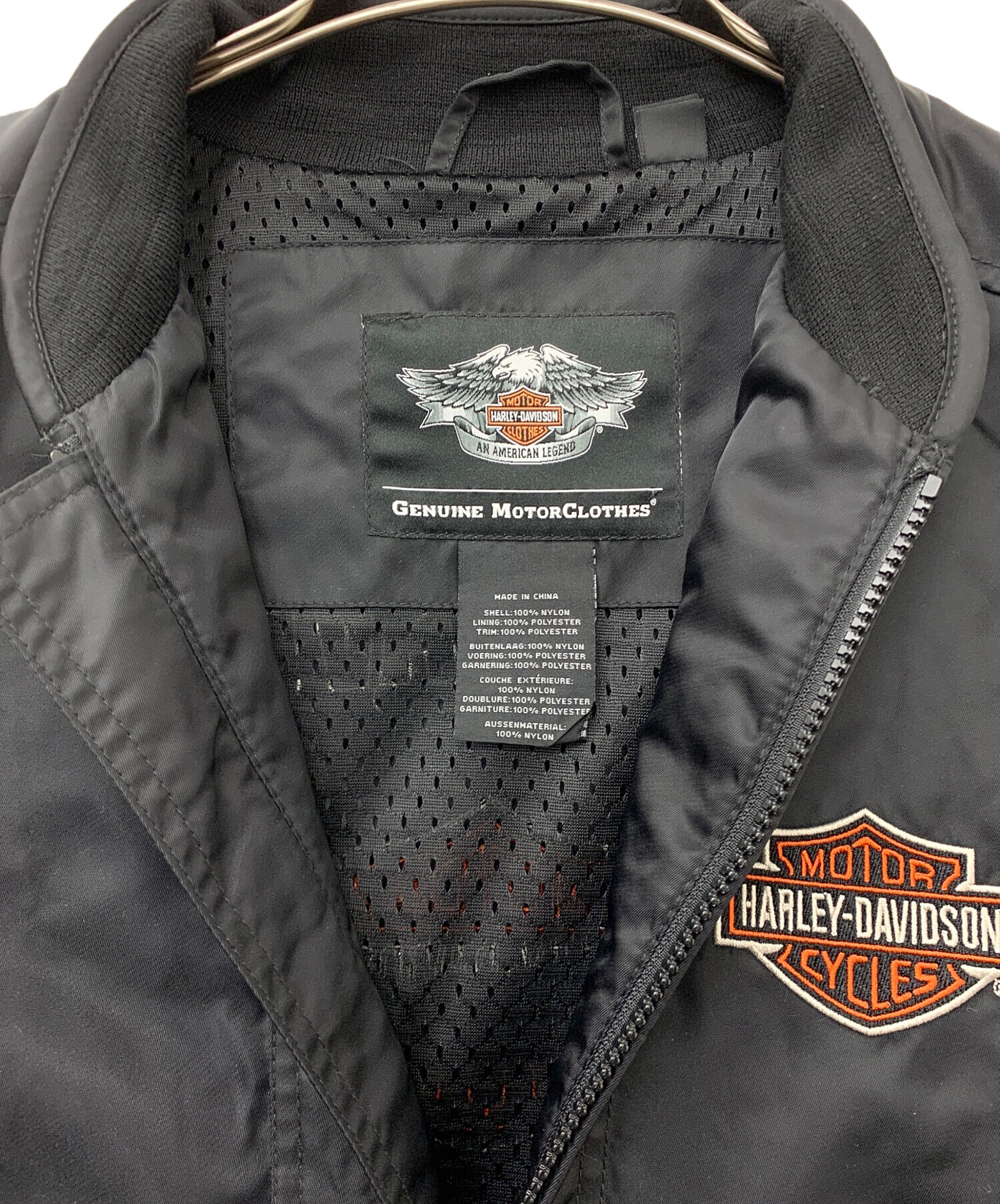 [古着]HARLEY-DAVIDSON バイカー/ナイロンジャケット M 中古・古着通販】HARLEY-DAVIDSON (ハーレーダビッドソン) ナイロン
