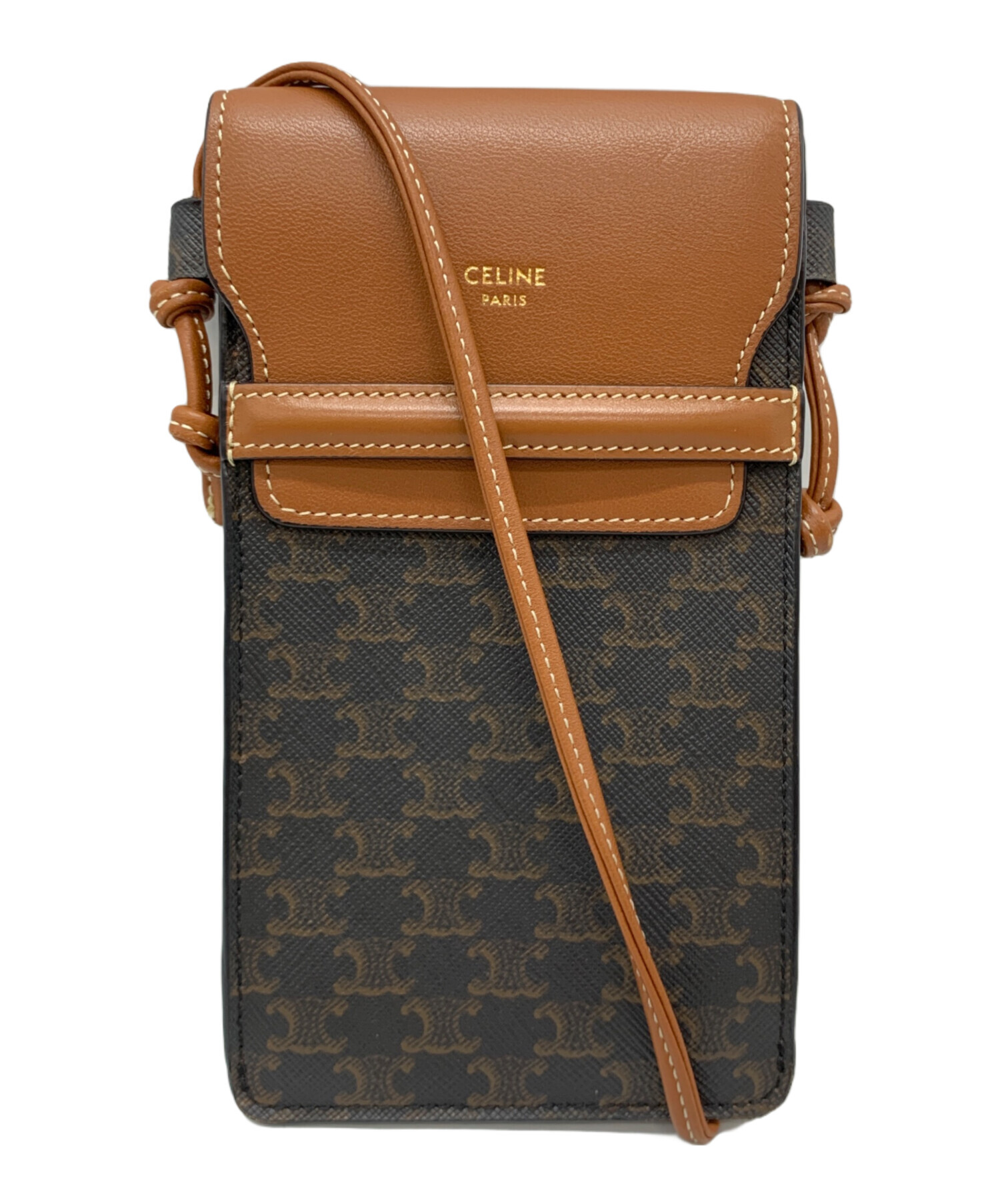 中古・古着通販】CELINE (セリーヌ) Phone Pouch ブラウン｜ブランド