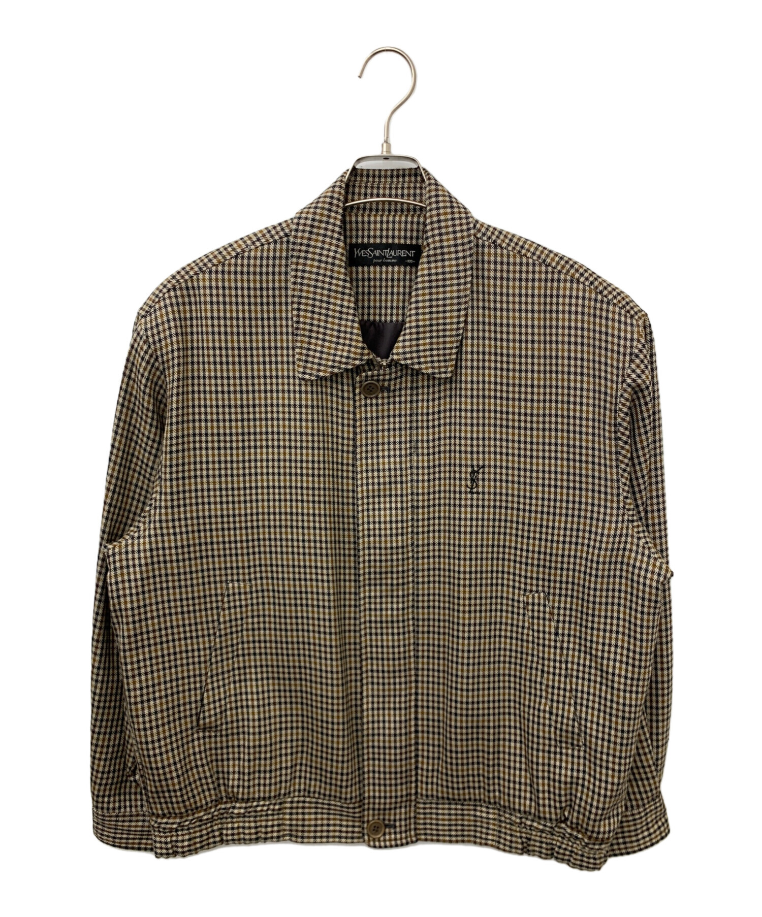 【古着】Yves Saint Laurent チェック柄ジャケット 中古・古着通販】Yves Saint Laurent pour homme (イヴサンローラン