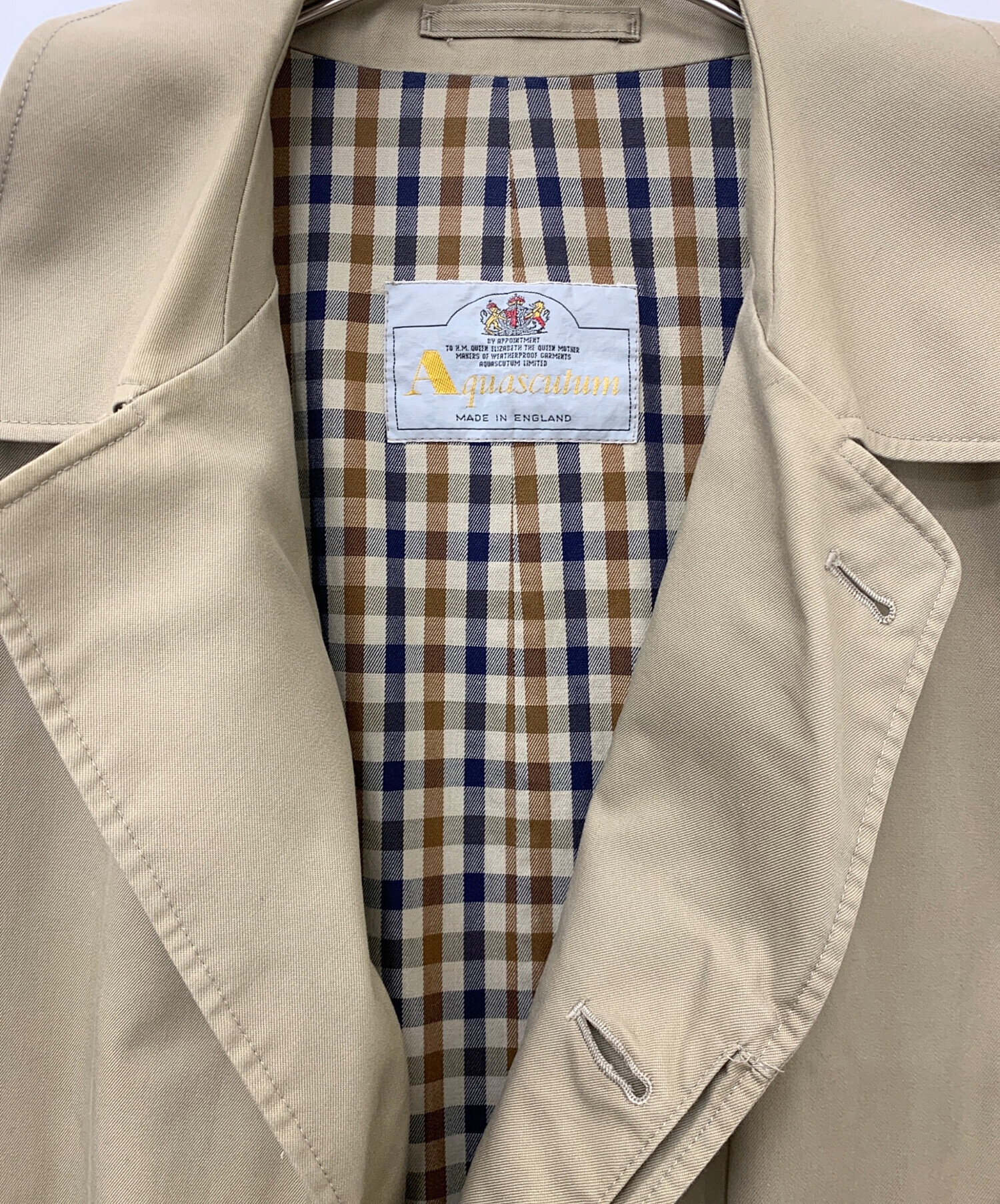 中古・古着通販】Aquascutum (アクアスキュータム) ステンカラーコート