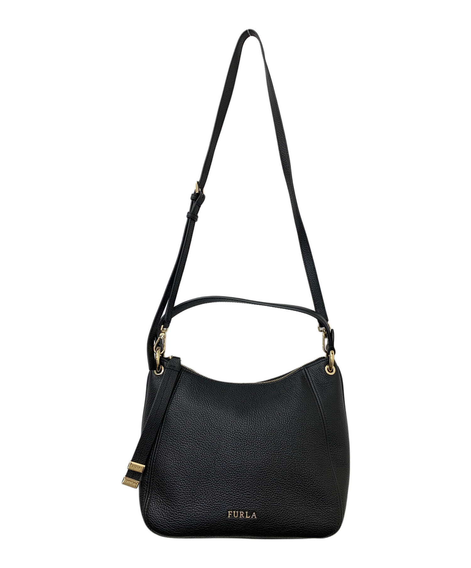 極美品⭐︎FURLA フルラ エレナ ショルダーバッグ 2way ブラック 人気商品FURLA シエナ 2way ハンドバッグ ブラック ショルダー 【公式
