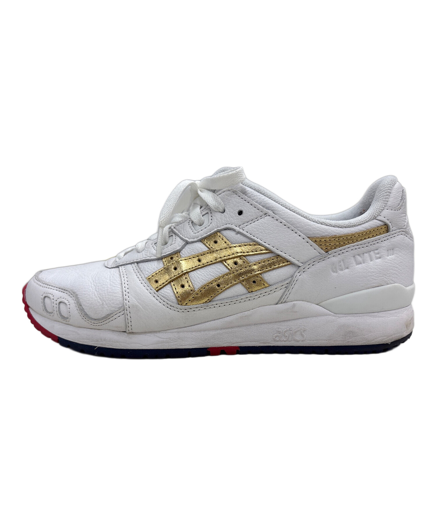 中古・古着通販】asics (アシックス) スニーカー ホワイト サイズ:26.5