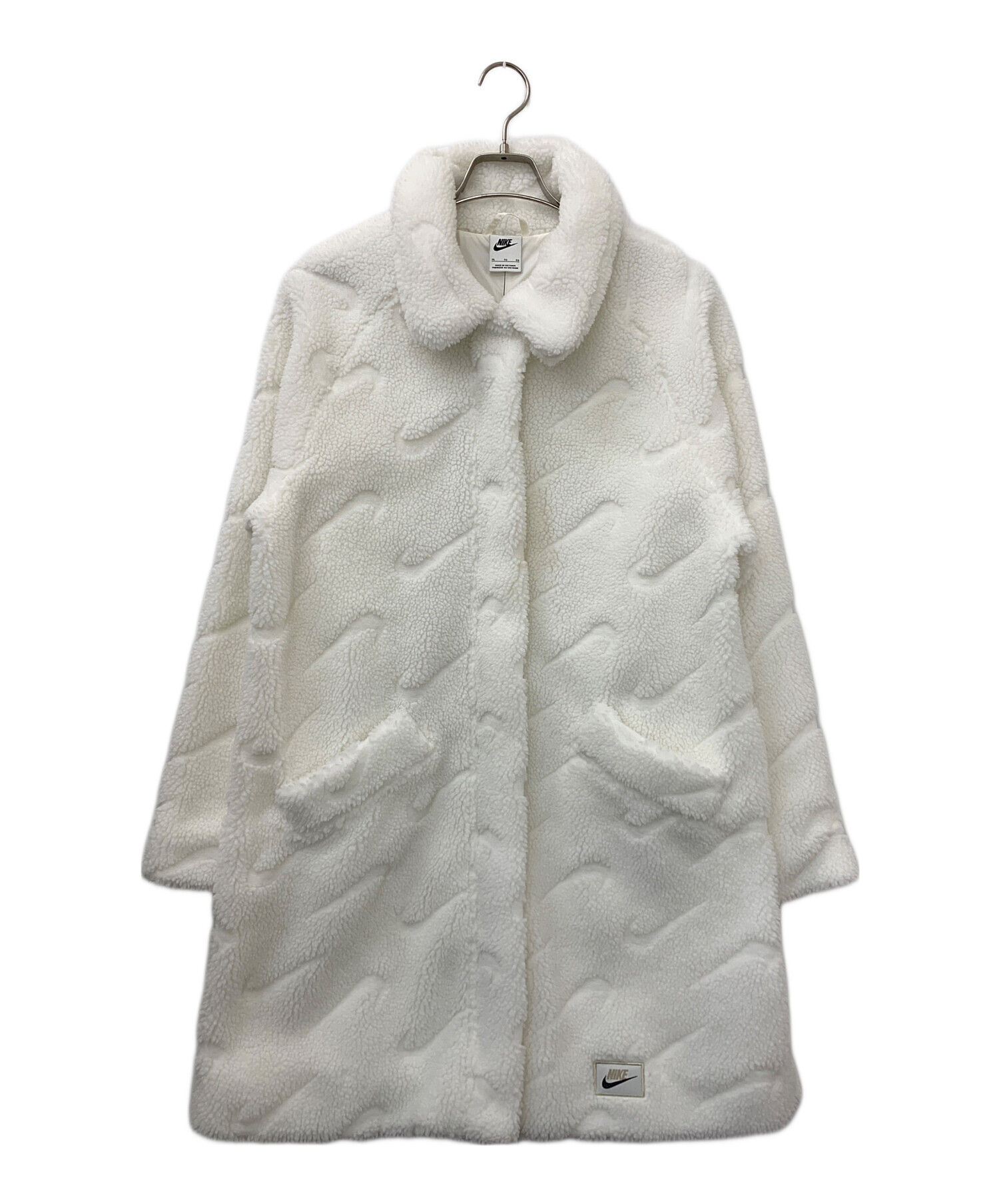 中古・古着通販】NIKE (ナイキ) ボアコート ホワイト サイズ:XL