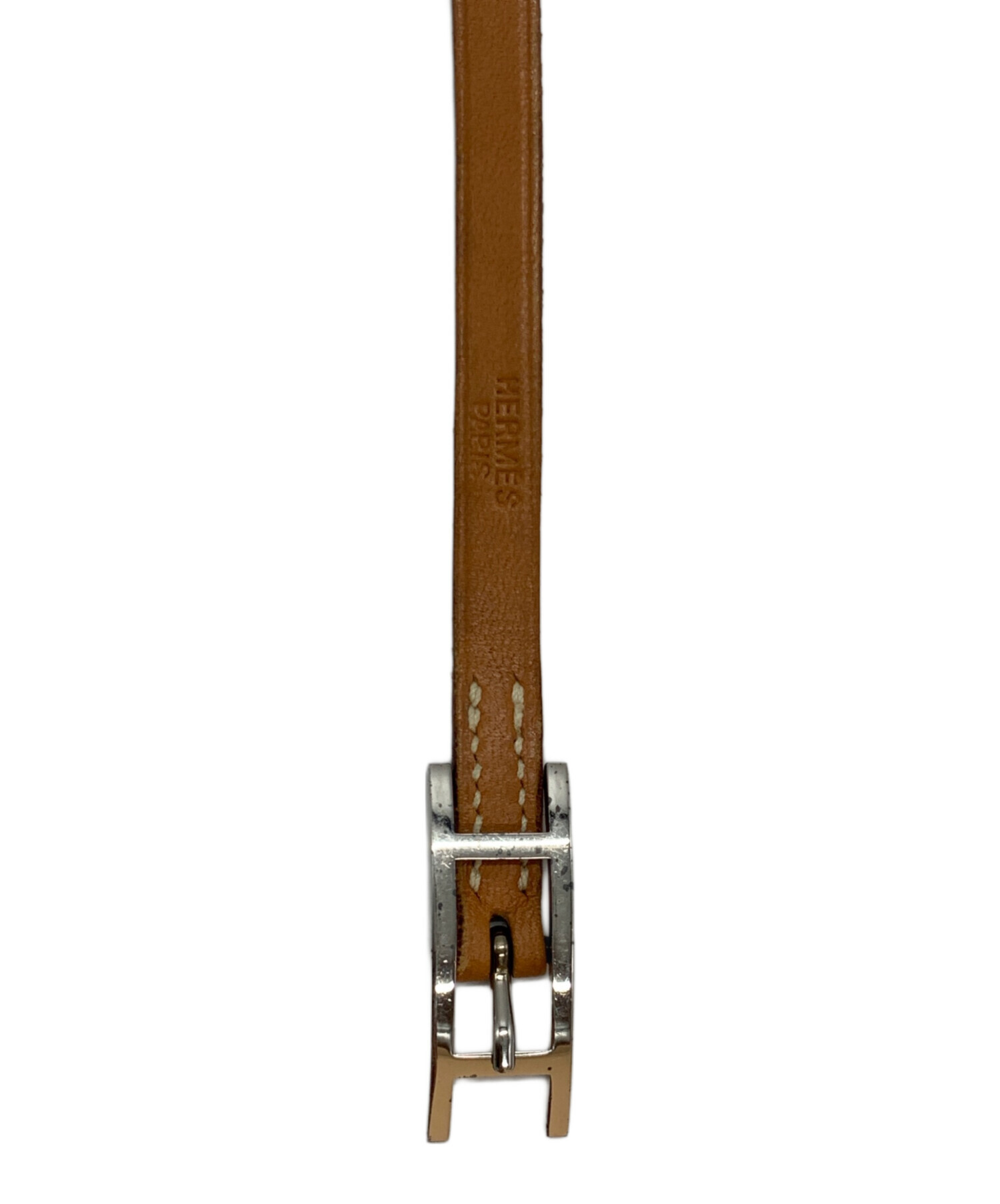 中古・古着通販】HERMES (エルメス) アピ3レザーブレスレット ベージュ