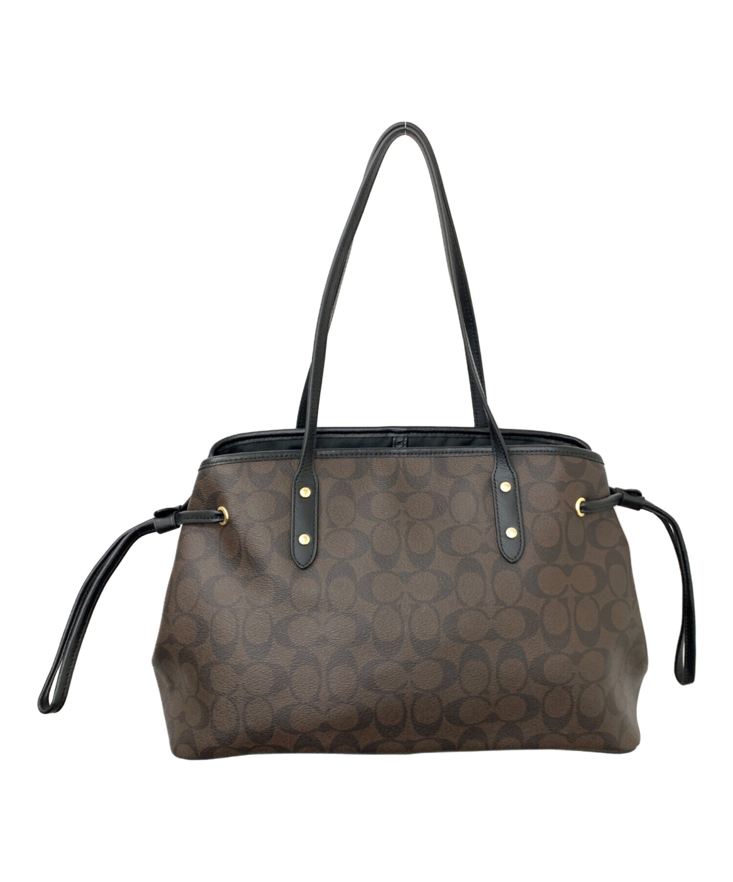 COACH コーチ トートバッグ ブラウン系 型番13184　レガシーライン 中古・古着通販】COACH (コーチ) トートバッグ ブラウン×ブラック