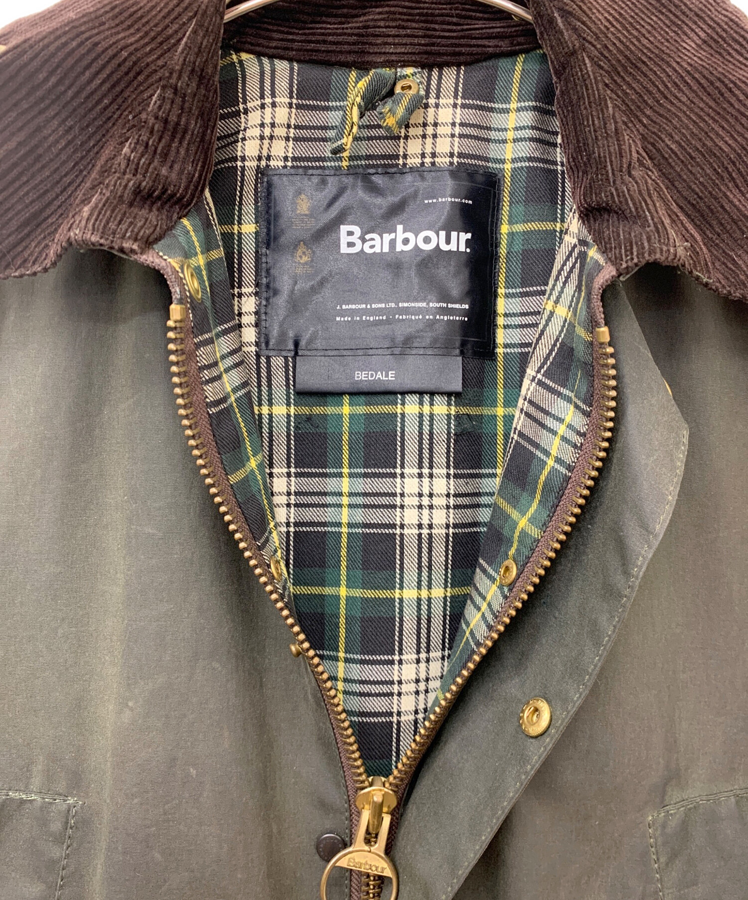 中古・古着通販】Barbour (バブアー) ビデイルジャケット カーキ