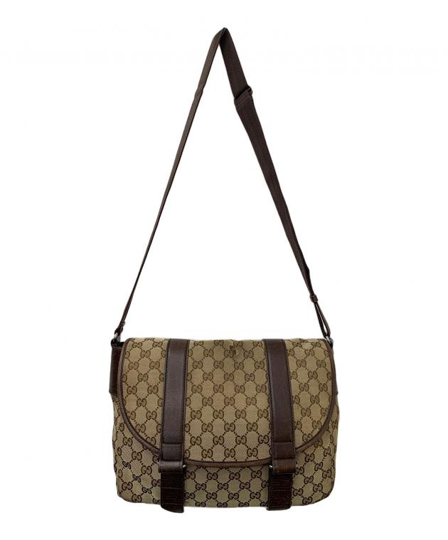 中古・古着通販】GUCCI (グッチ) GGキャンバス ショルダーバッグ