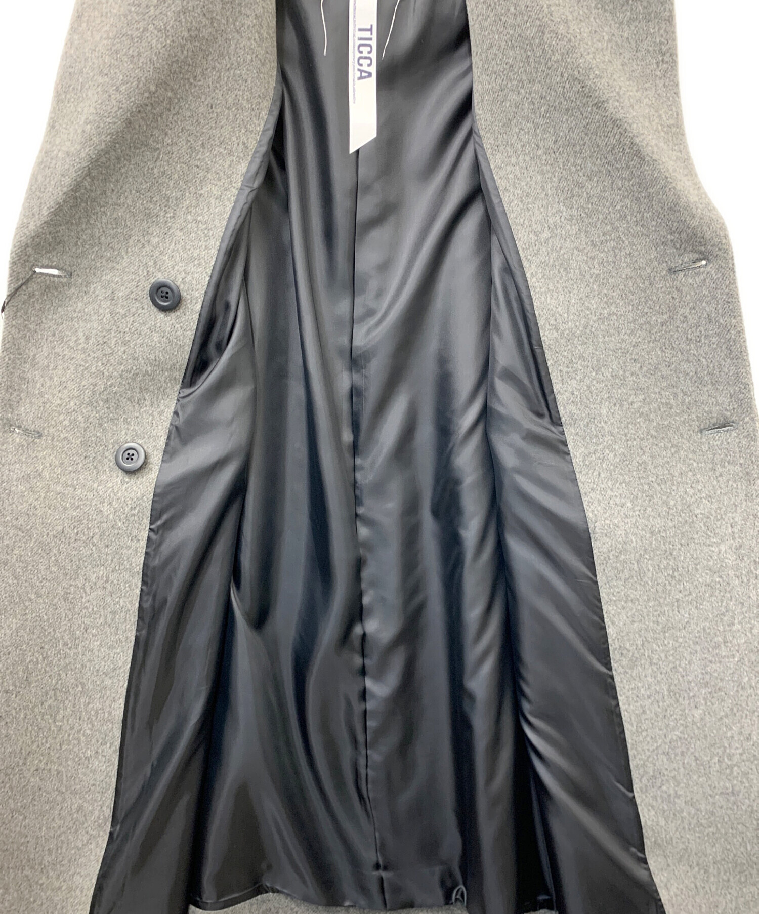 中古・古着通販】TICCA (ティッカ) テントコート グレー サイズ:F 未