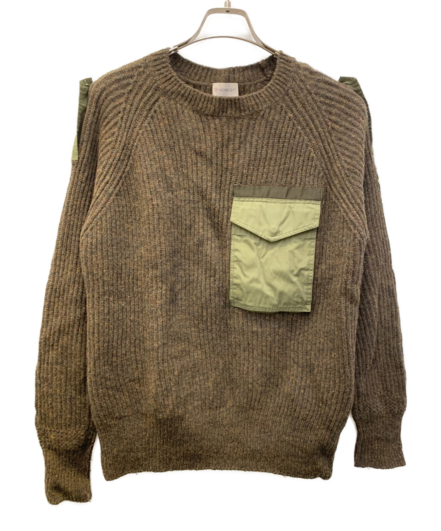 中古・古着通販】MONCLER (モンクレール) ミリタリーポケット クルー 