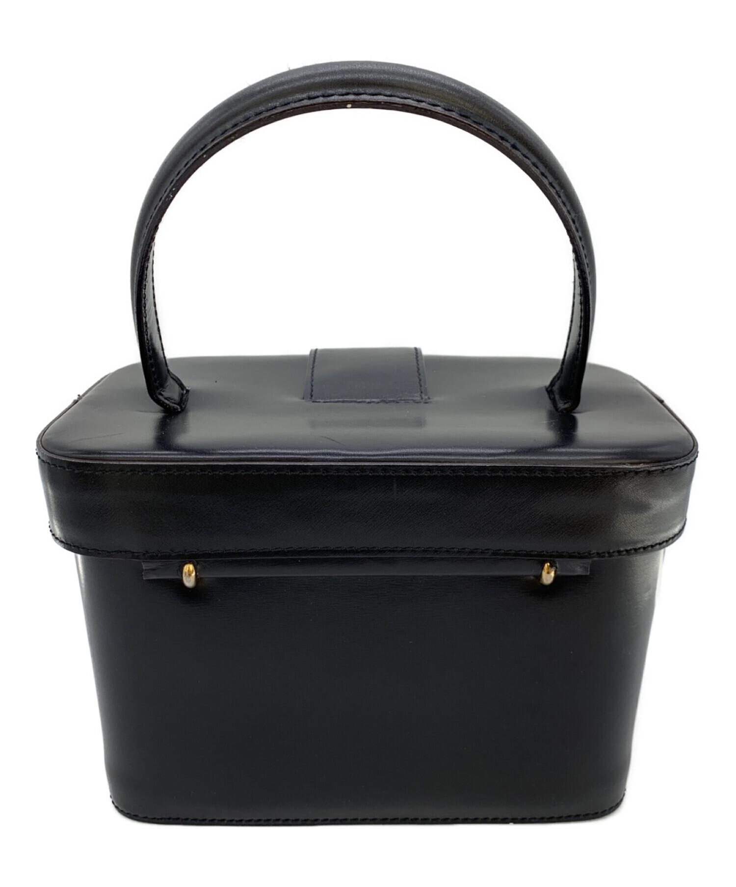 セリーヌ　バニティバッグ　黒 中古・古着通販】CELINE (セリーヌ) バニティバッグ ブラック