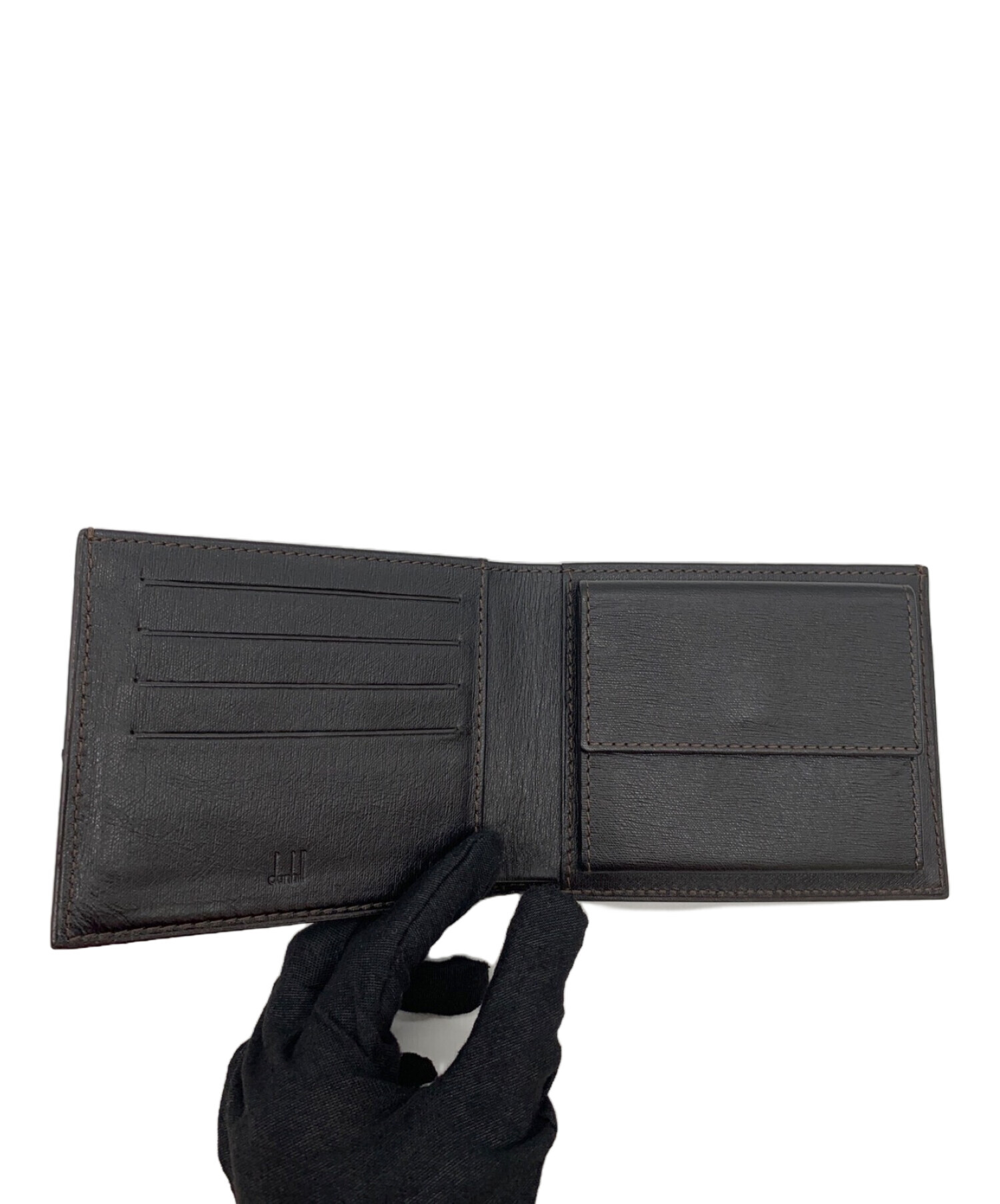中古・古着通販】dunhill (ダンヒル) 2つ折り財布 ブラック｜ブランド