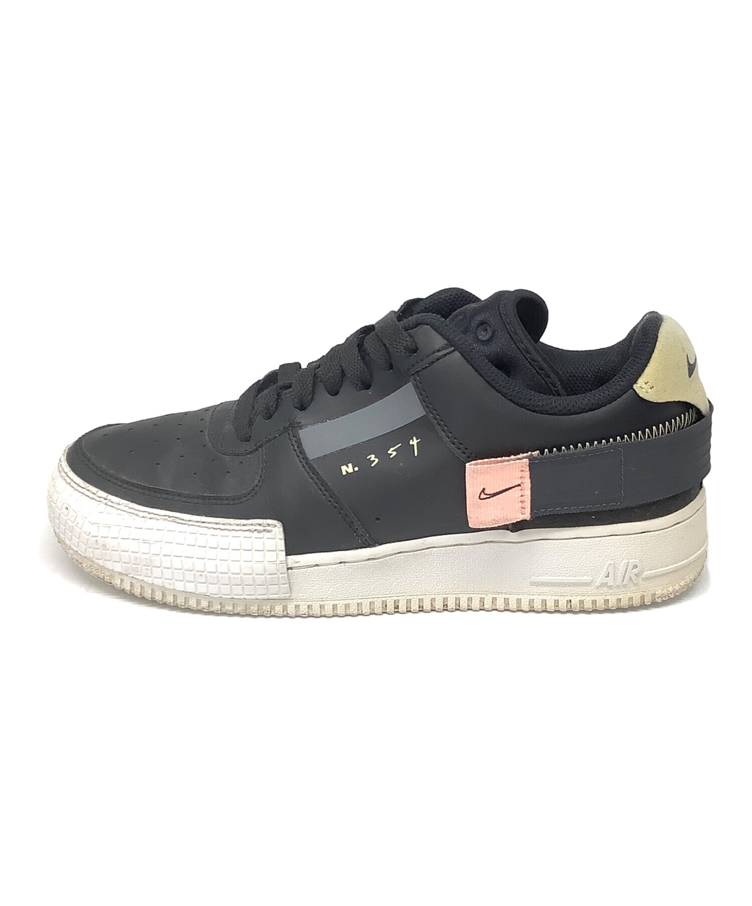 中古・古着通販】NIKE (ナイキ) AIR FORCE 1 LV8 ブラック×ベージュ 