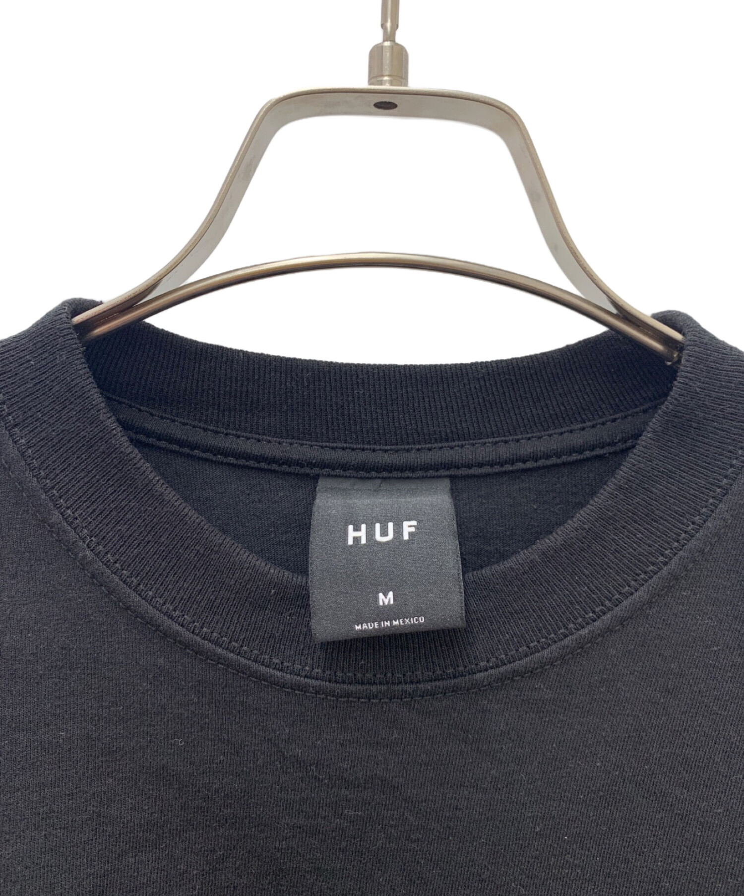 中古・古着通販】HUF (ハフ) 長袖カットソー ブラック サイズ:M 