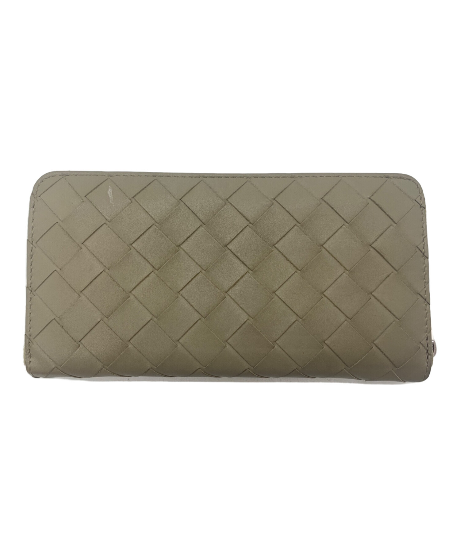 中古・古着通販】BOTTEGA VENETA (ボッテガベネタ) 長財布 ベージュ 