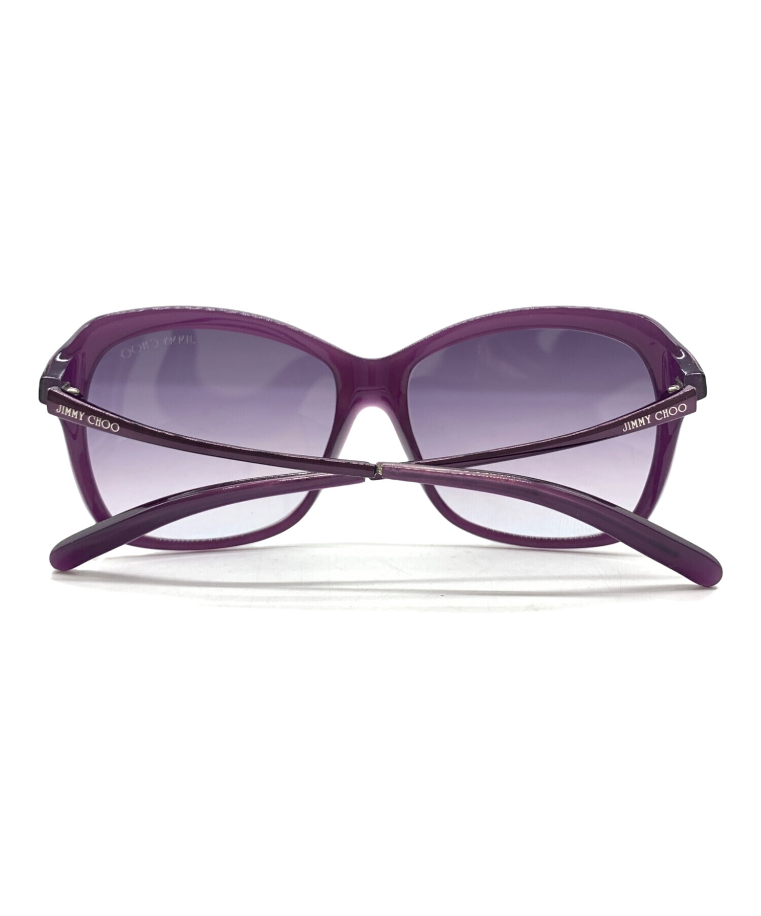 【美品】 JIMMY CHOO ジミーチュウ サングラス 度なし パープル 中古・古着通販】JIMMY CHOO (ジミーチュウ) サングラス