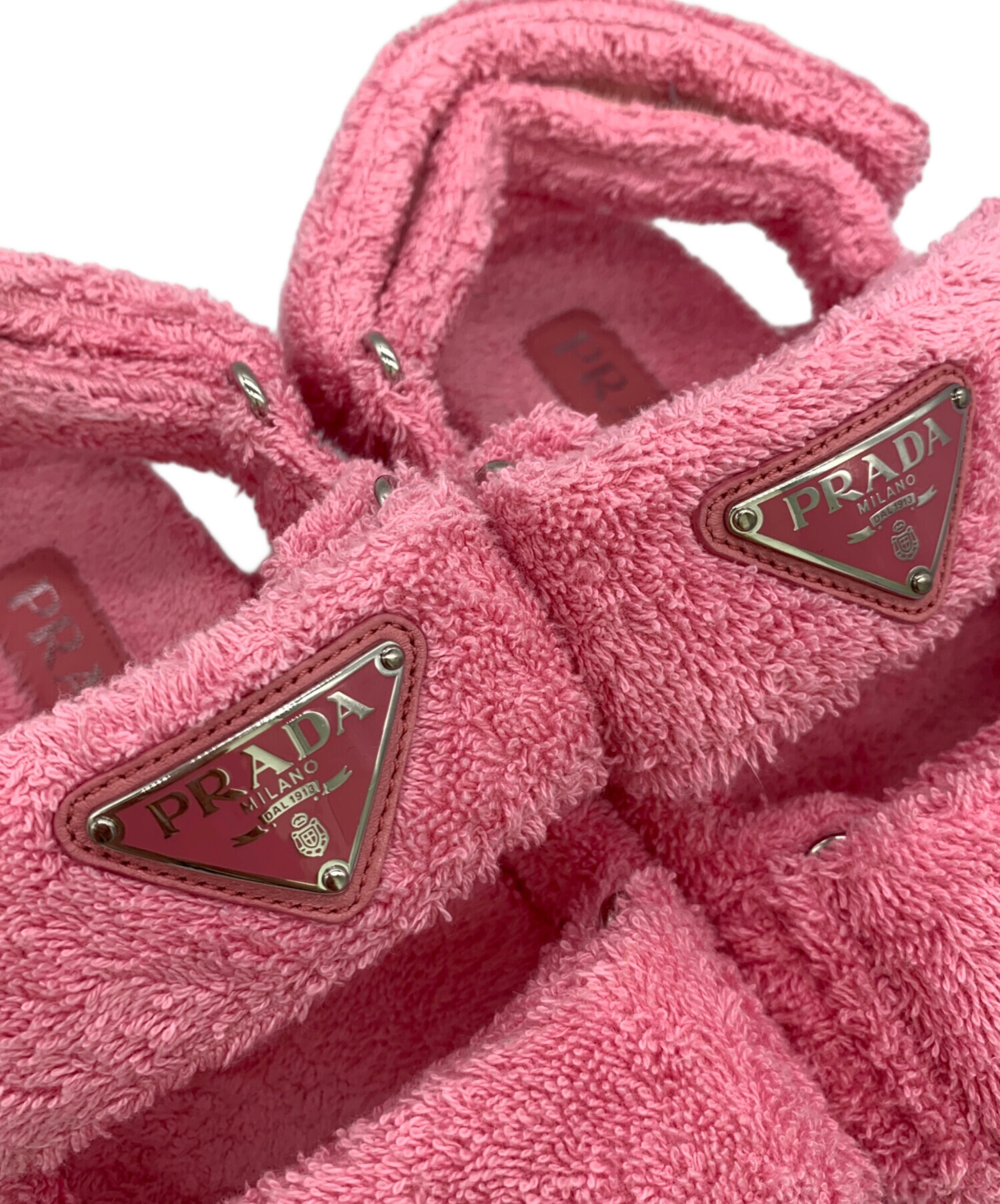 中古・古着通販】PRADA (プラダ) テリークロストライアングルプレート