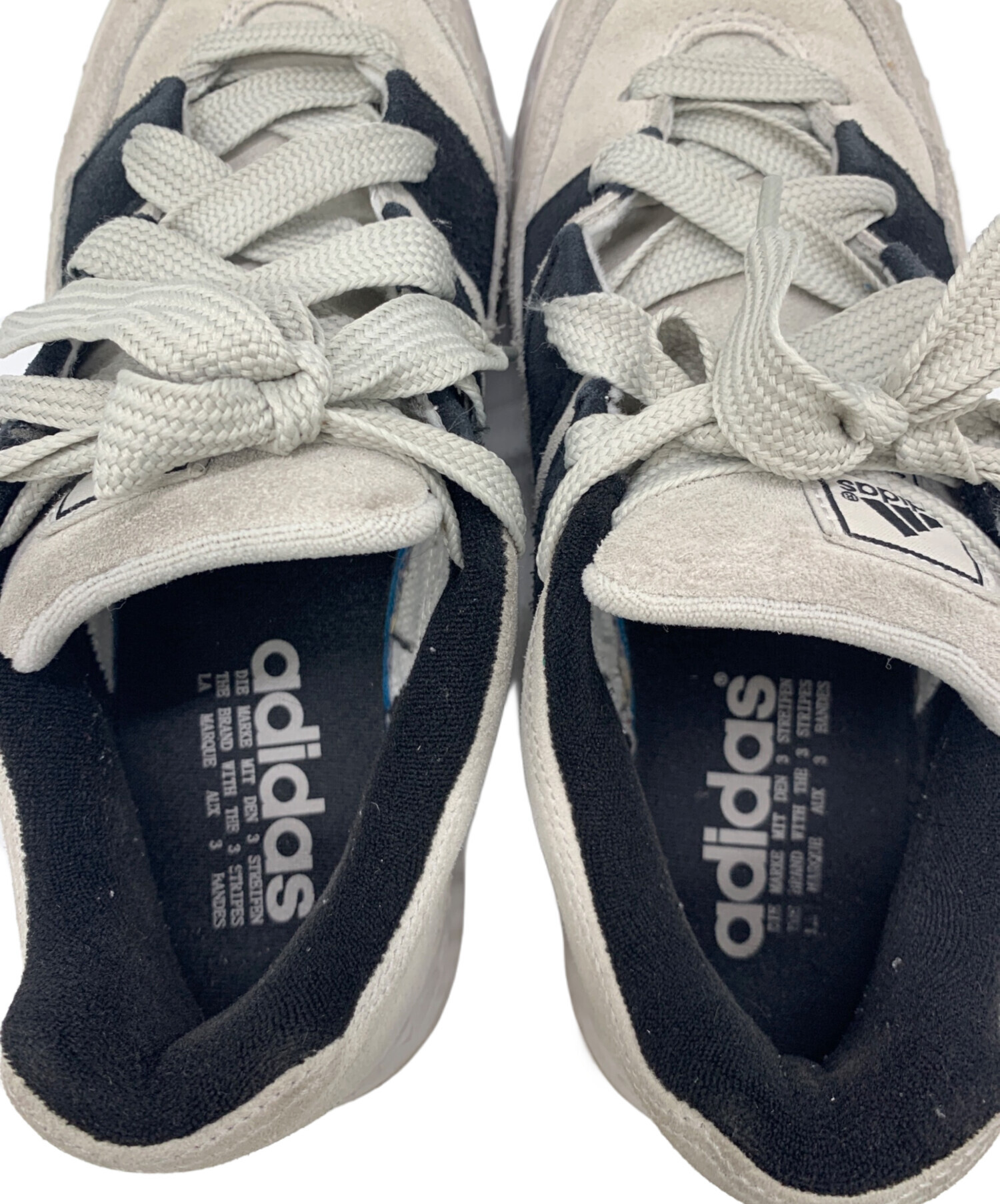 中古・古着通販】adidas (アディダス) スニーカー ブラック×ホワイト 