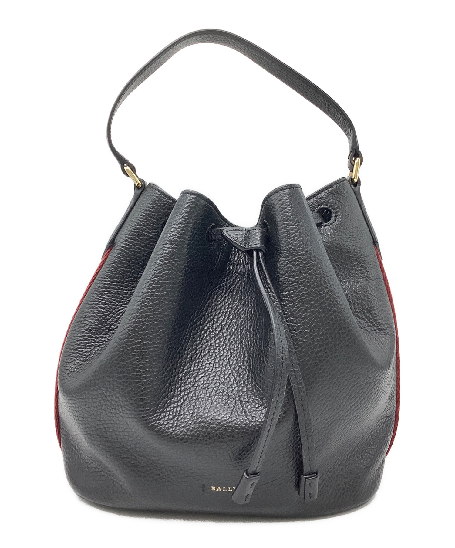 【未使用に近い】BALLY GAIA 75 メタル 黒〈定価116,600円〉 中古・古着通販】BALLY (バリー) ショルダーバッグ ブラック×レッド