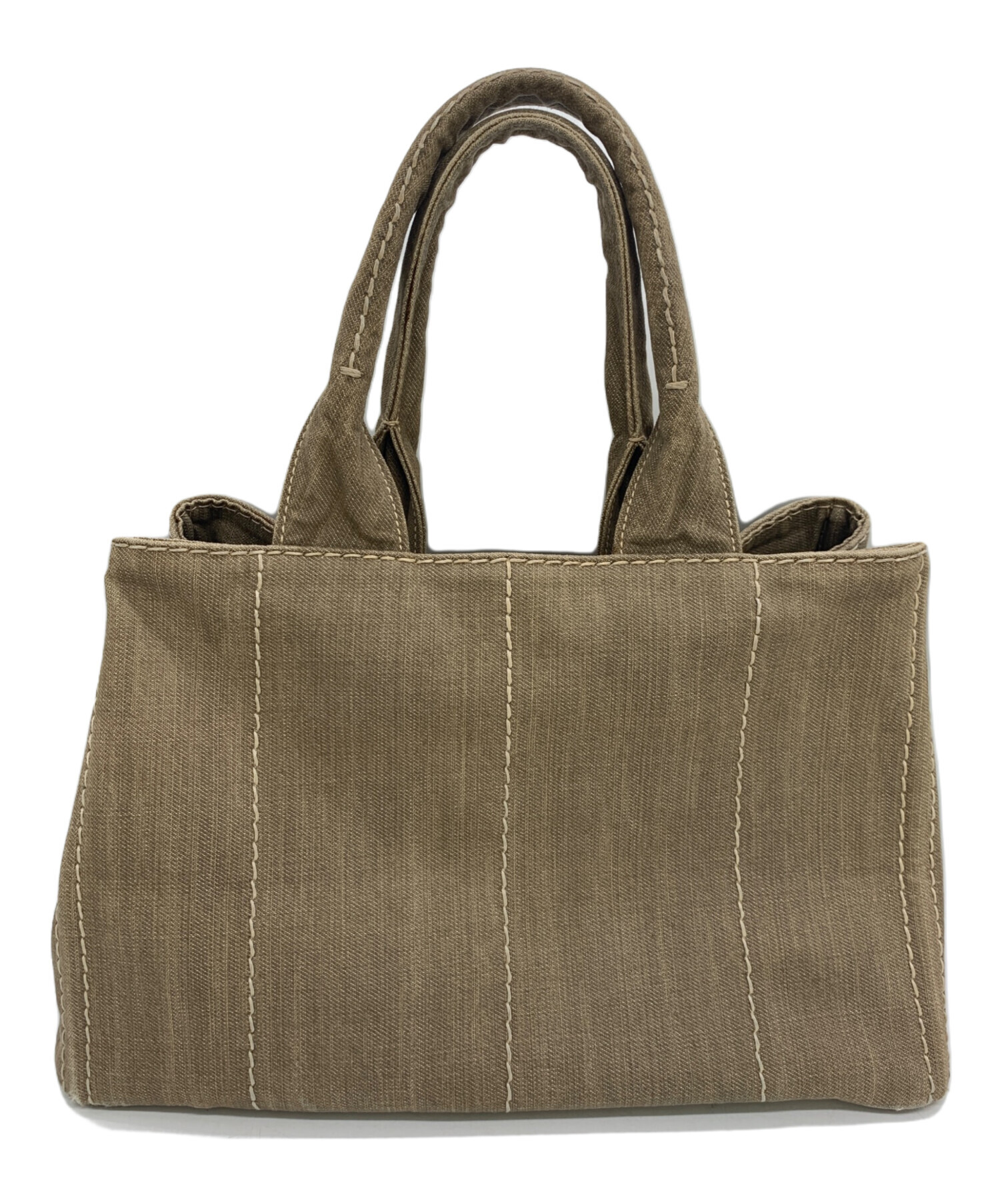 中古・古着通販】PRADA (プラダ) カナパトートバッグ ベージュ 