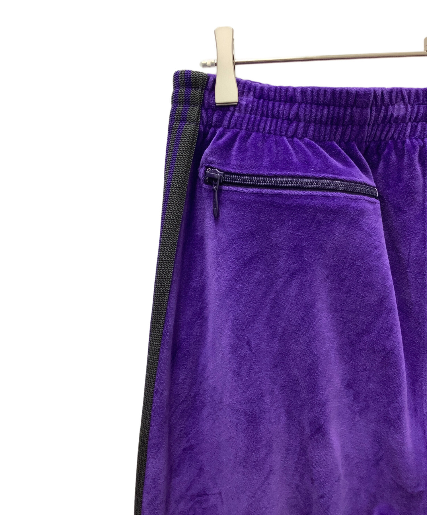 中古・古着通販】Needles (ニードルズ) ベロアパンツ ブラック