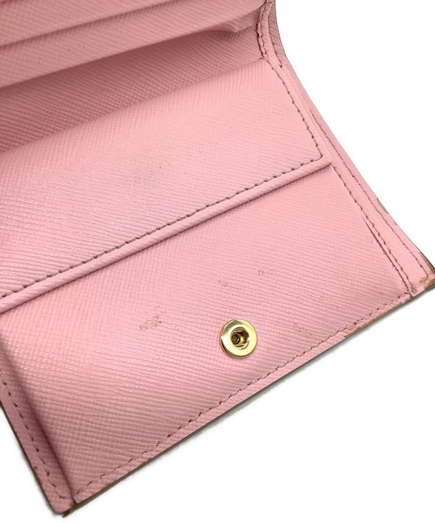 中古・古着通販】MARNI (マルニ) 2つ折り財布 ピンク×ホワイト