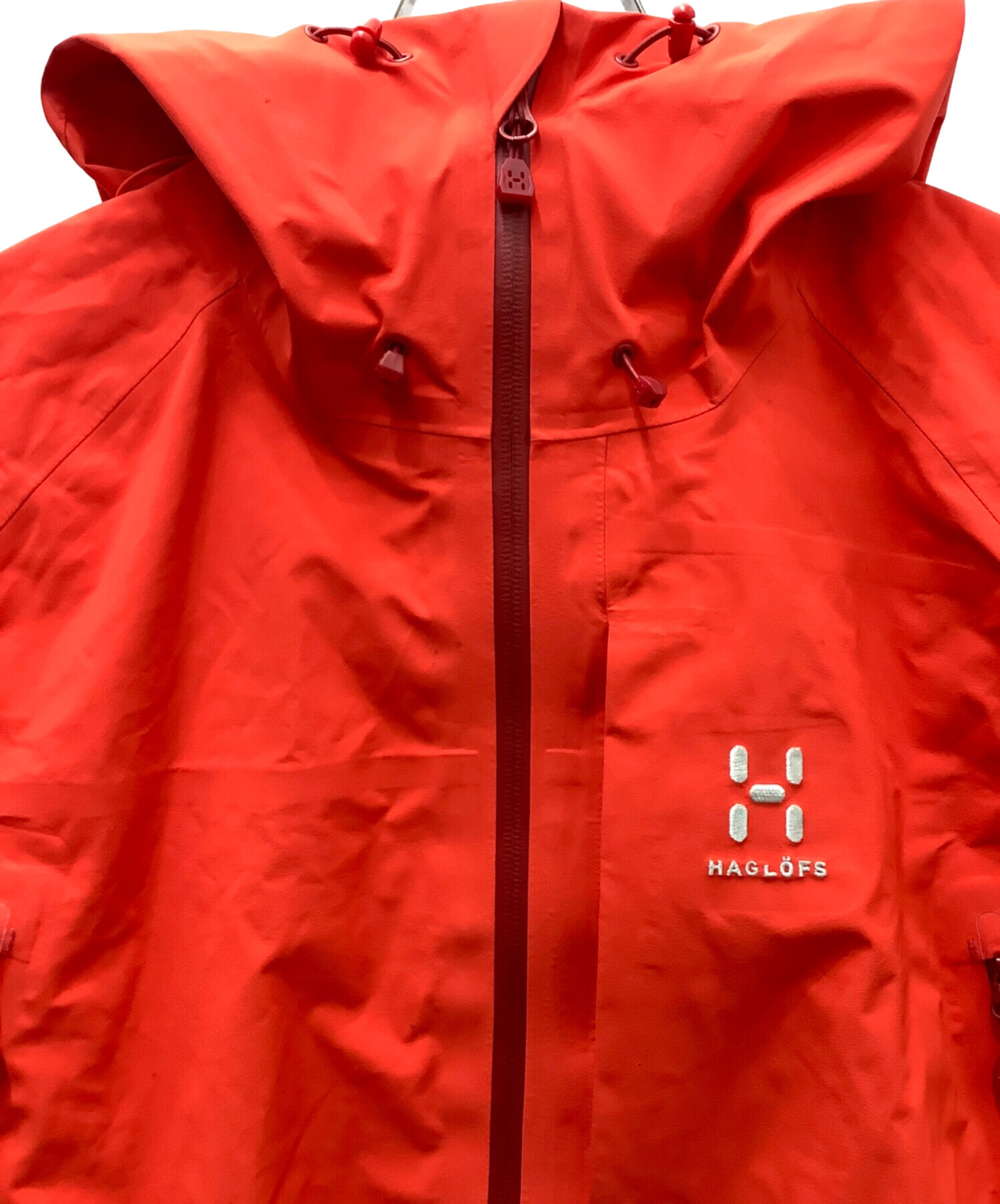 HAGLOFS ホグロフス パーカー M 赤 【古着】【中古】【送料無料】 HAGLOFS（ホグロフス） | レディースの古着・中古通販 | 【公式