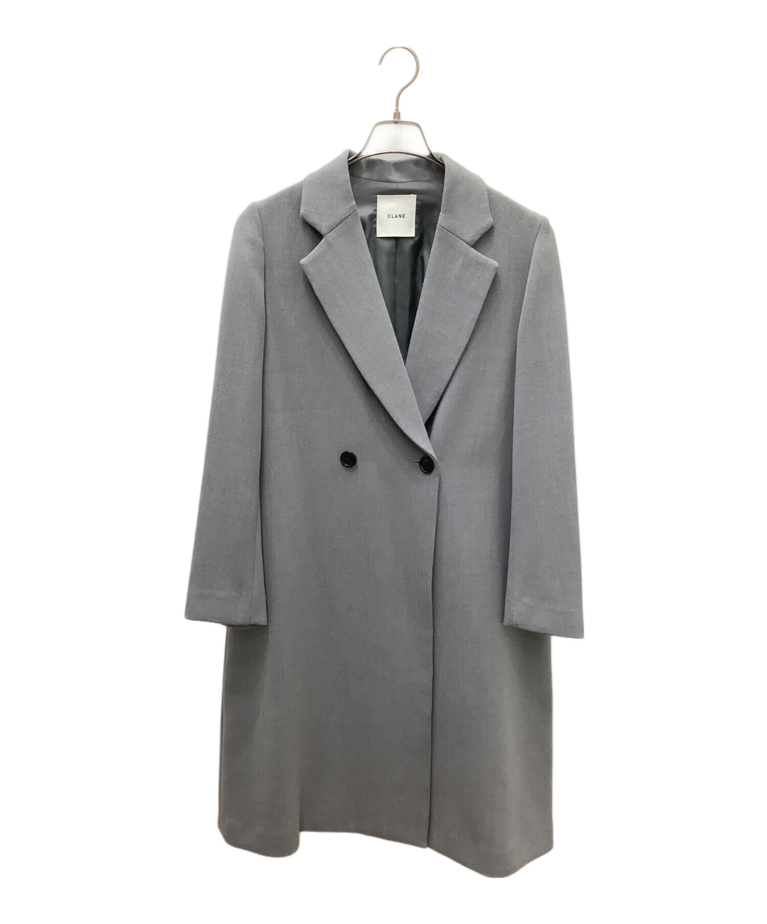 中古・古着通販】CLANE (クラネ) Back Double Tuck Coat グレー サイズ