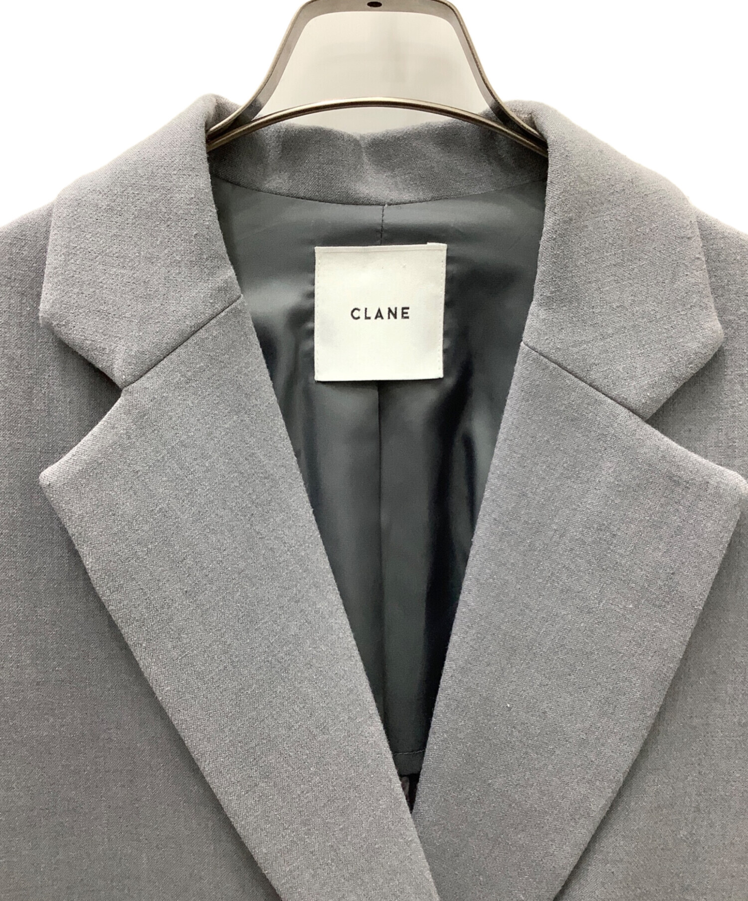 中古・古着通販】CLANE (クラネ) Back Double Tuck Coat グレー サイズ